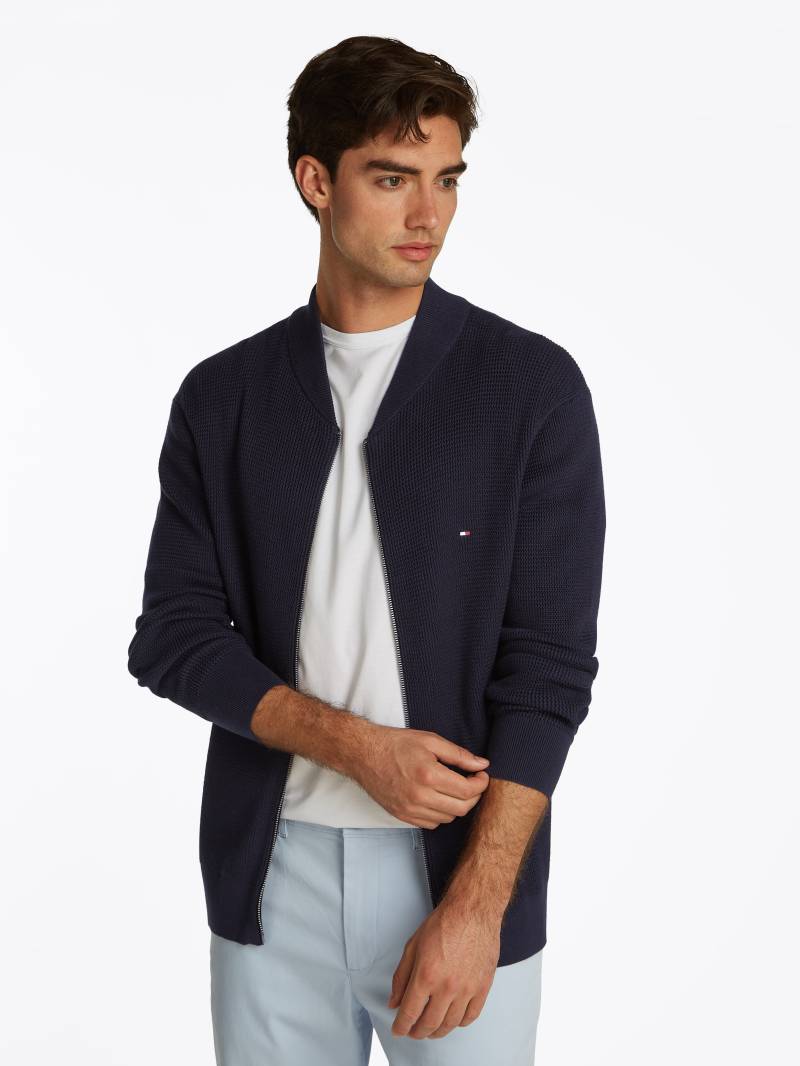 Tommy Hilfiger Strickjacke »RACKING STRUCTURE BASEBALL ZT« von TOMMY HILFIGER