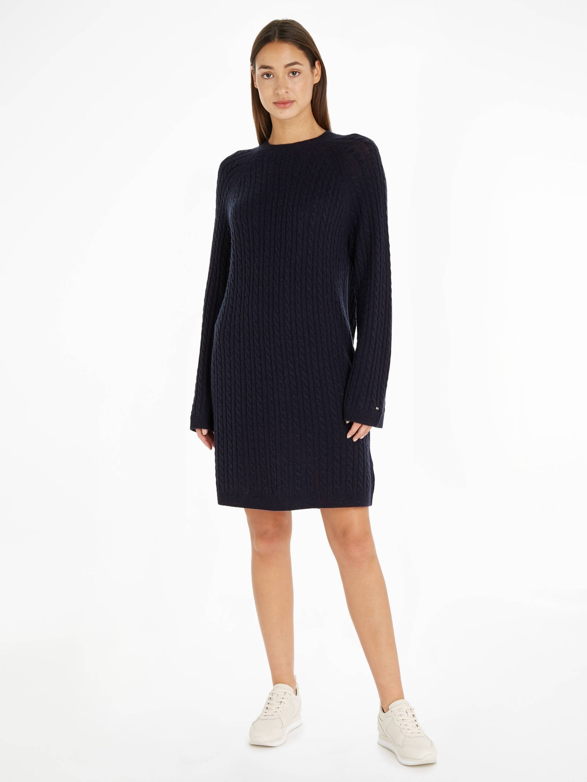 Tommy Hilfiger Strickkleid »SOFT WOOL AO CABLE C-NK DRESS« von TOMMY HILFIGER