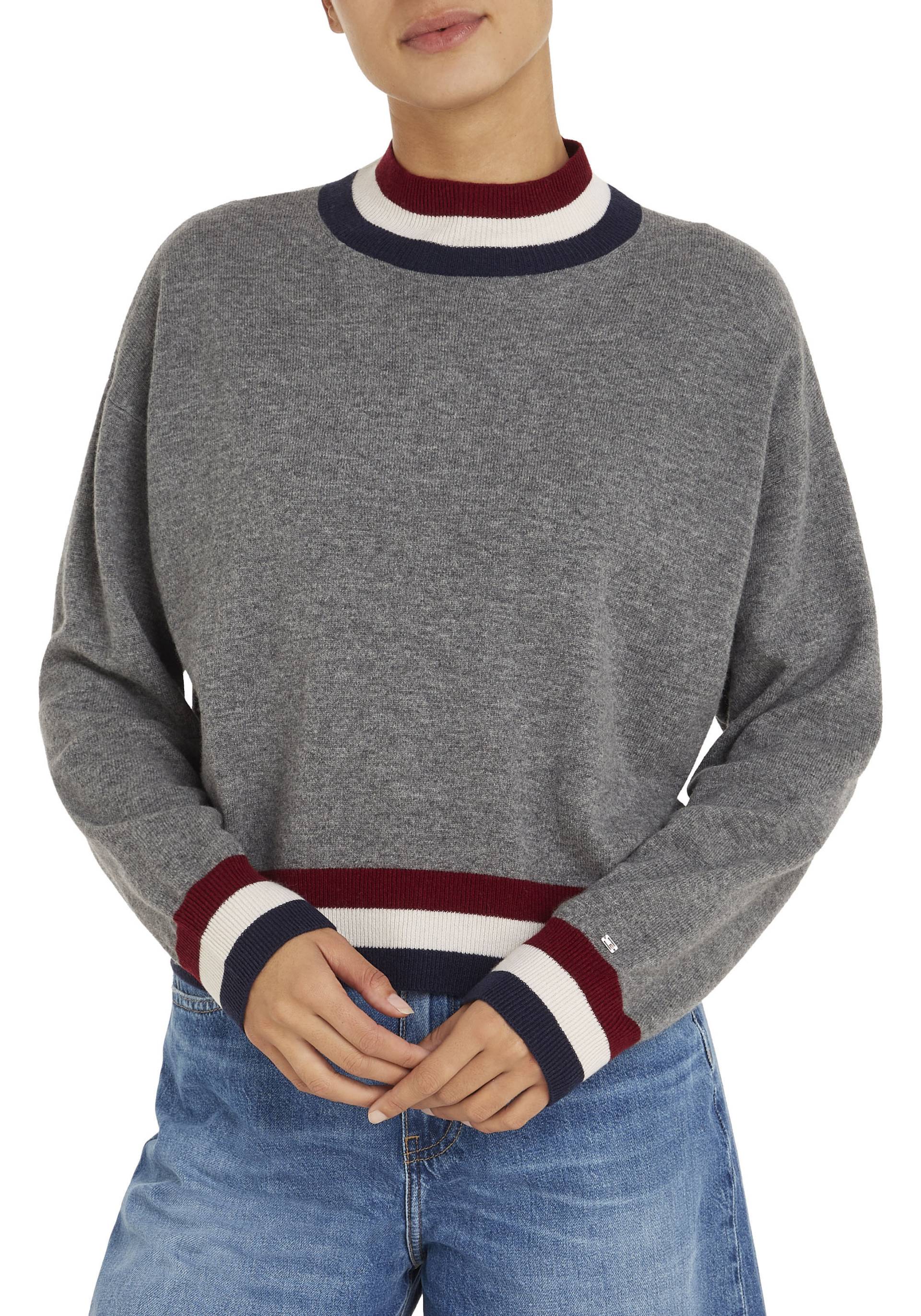 Tommy Hilfiger Strickpullover »GS WOOL CASHMERE MOCK-NK SWT« von TOMMY HILFIGER