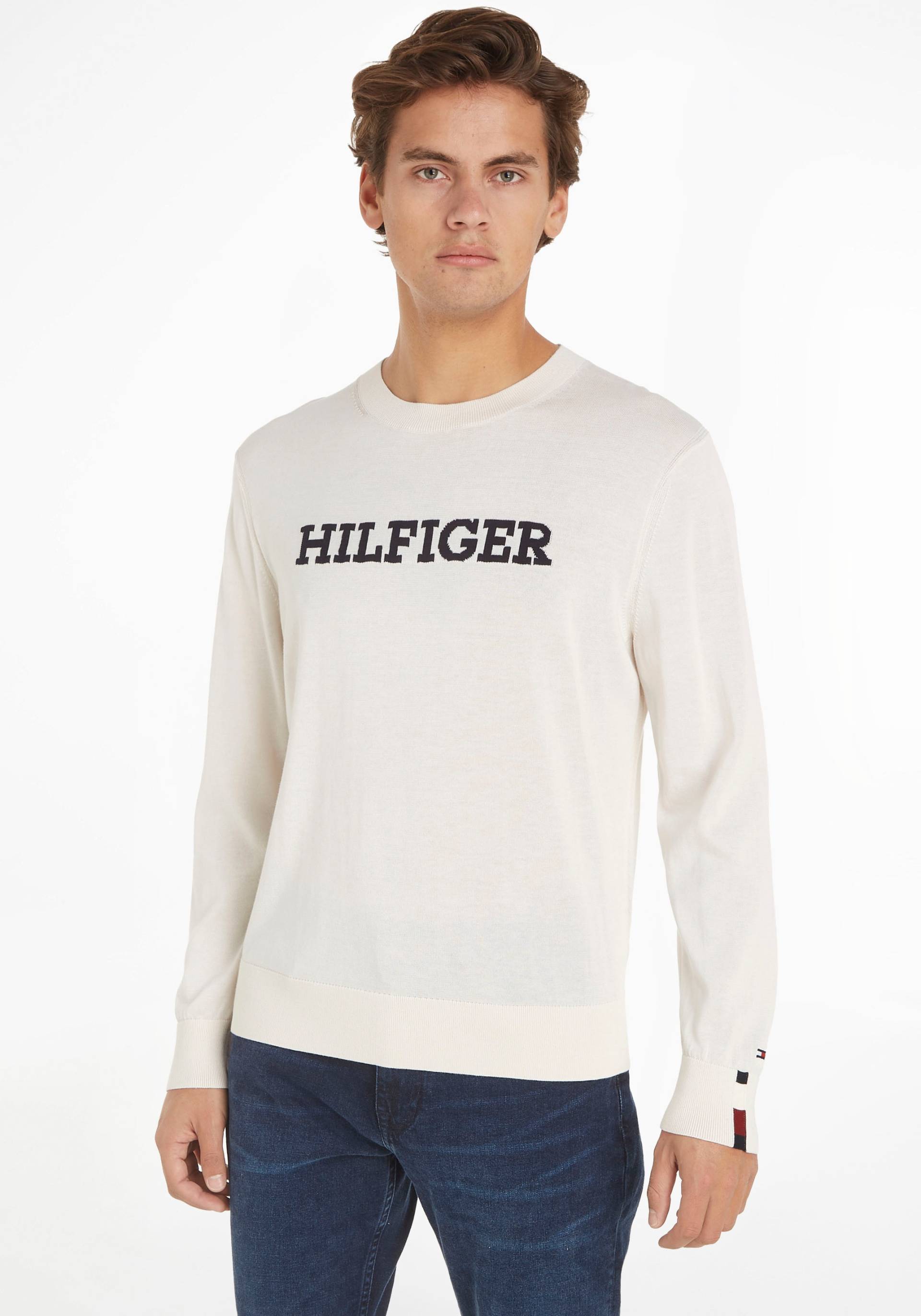 Tommy Hilfiger Strickpullover »MONOTYPE GRAPHIC CREW NECK« von TOMMY HILFIGER