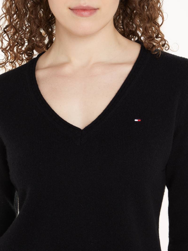Tommy Hilfiger Strickpullover »SOFT WOOL V-NK SWEATER«, aus reiner Wolle von TOMMY HILFIGER