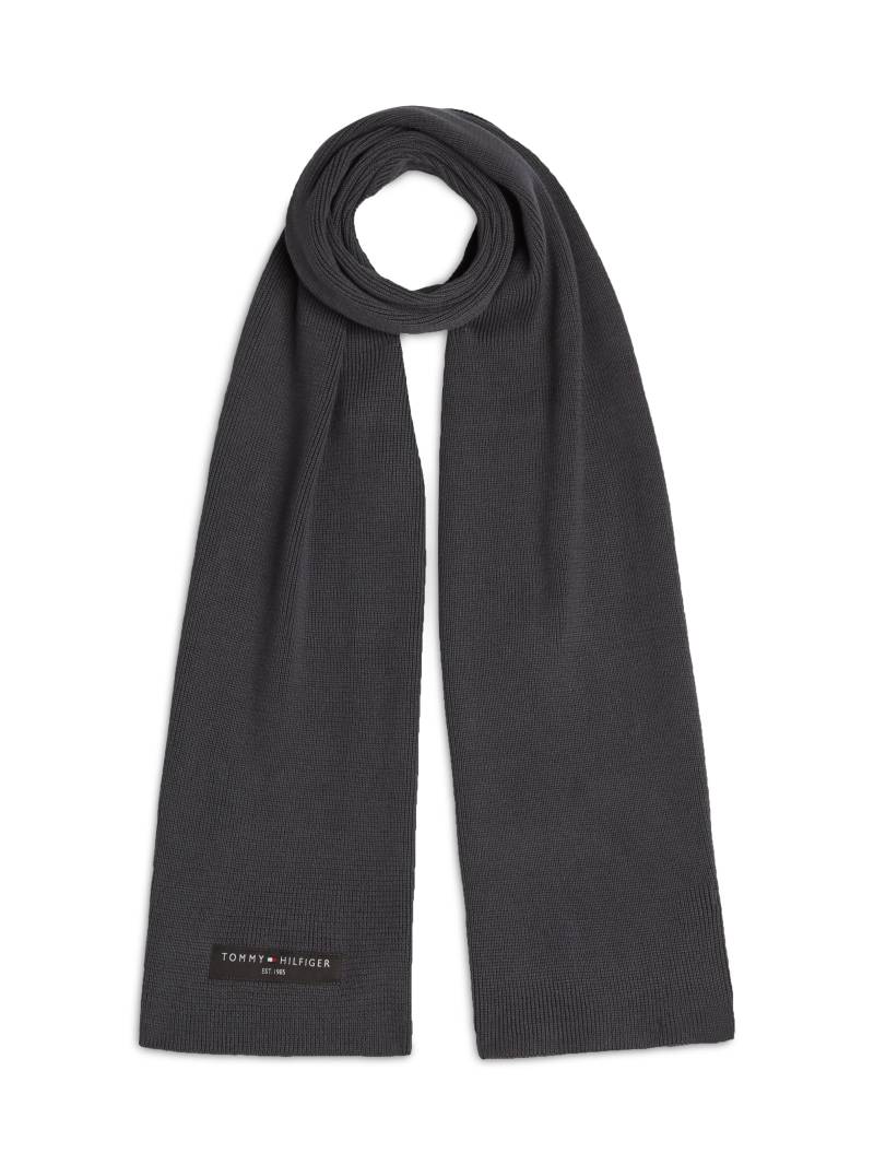 Tommy Hilfiger Strickschal »TH FOUNDATION COTTON SCARF«, mit Logopatch von TOMMY HILFIGER