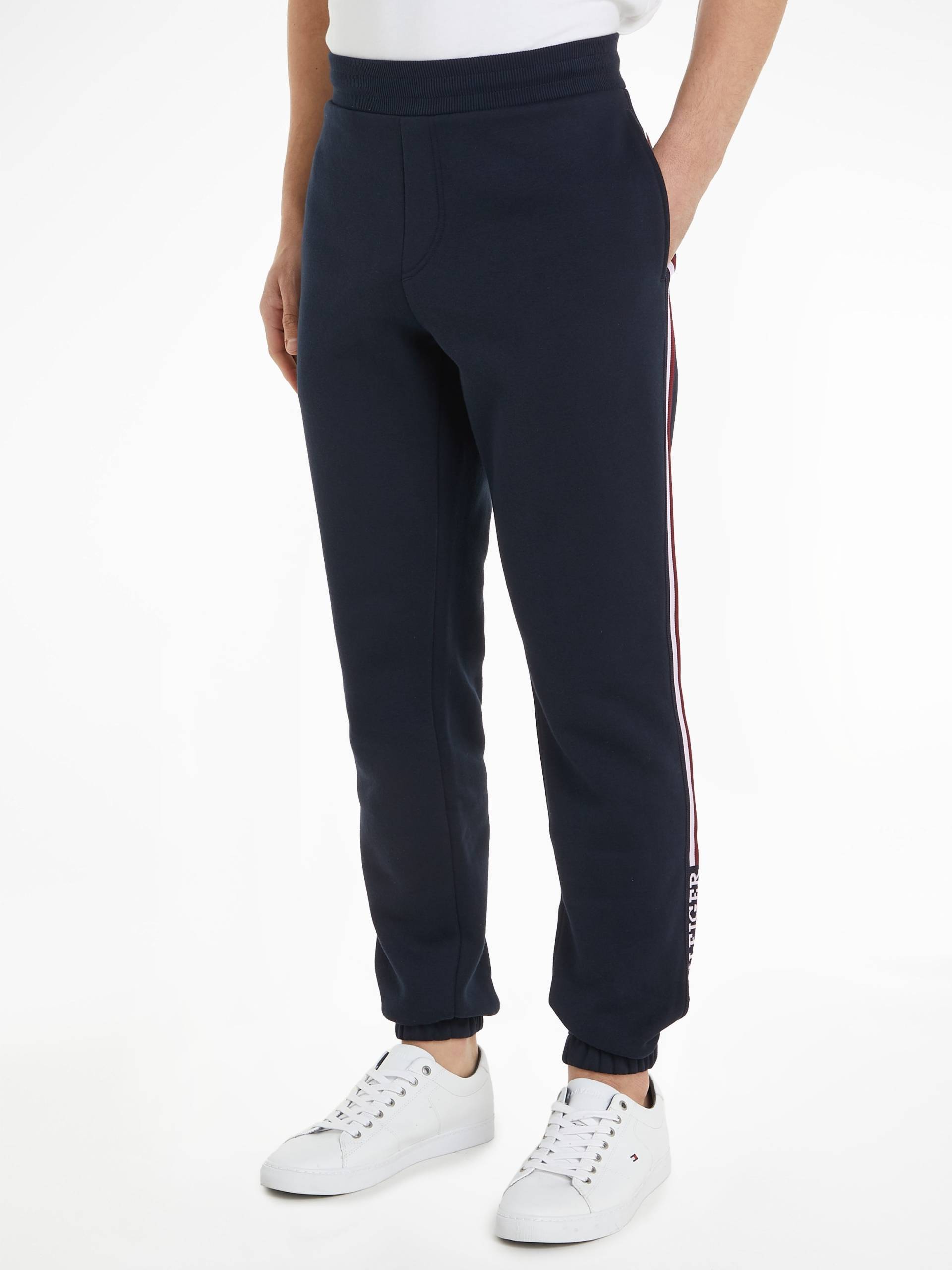 Tommy Hilfiger Sweathose »GLOBAL STRIPE SWEATPANTS«, mit Logo am Bein von TOMMY HILFIGER