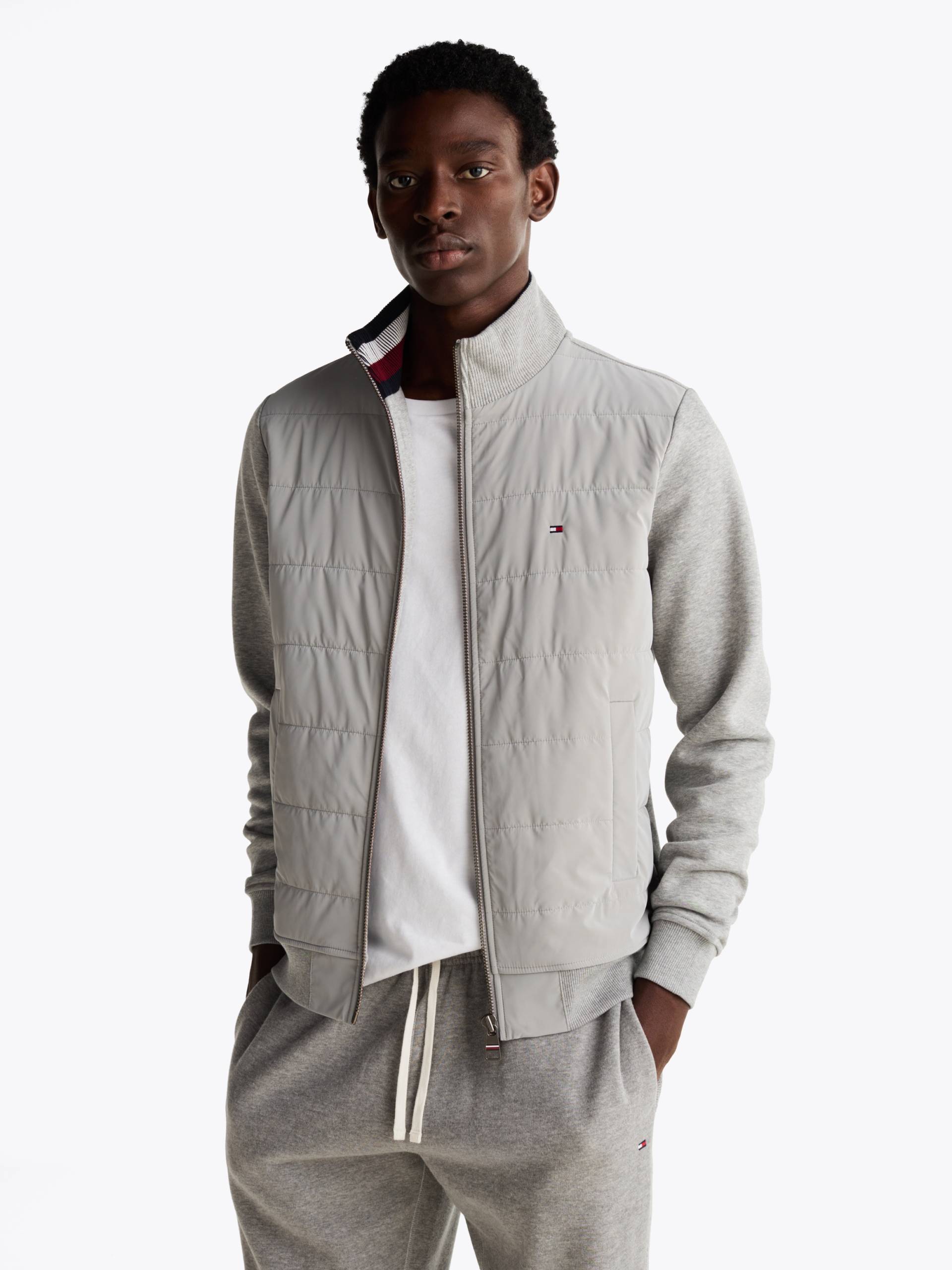 Tommy Hilfiger Sweatjacke »MIX MEDIA ZIP THRU STAND CLR«, mit gestreiftem Innenkragen Tommy Hilfiger Sweatjacke »MIX MEDIA ZIP THRU STAND CLR«, mit gestreiftem Innenkragen von TOMMY HILFIGER