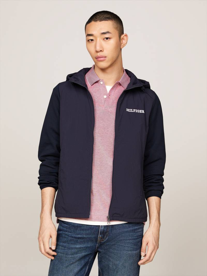 Tommy Hilfiger Sweatjacke »MONOTYPE MIX MEDIA HDD ZIP THRU«, mit Kapuze von TOMMY HILFIGER
