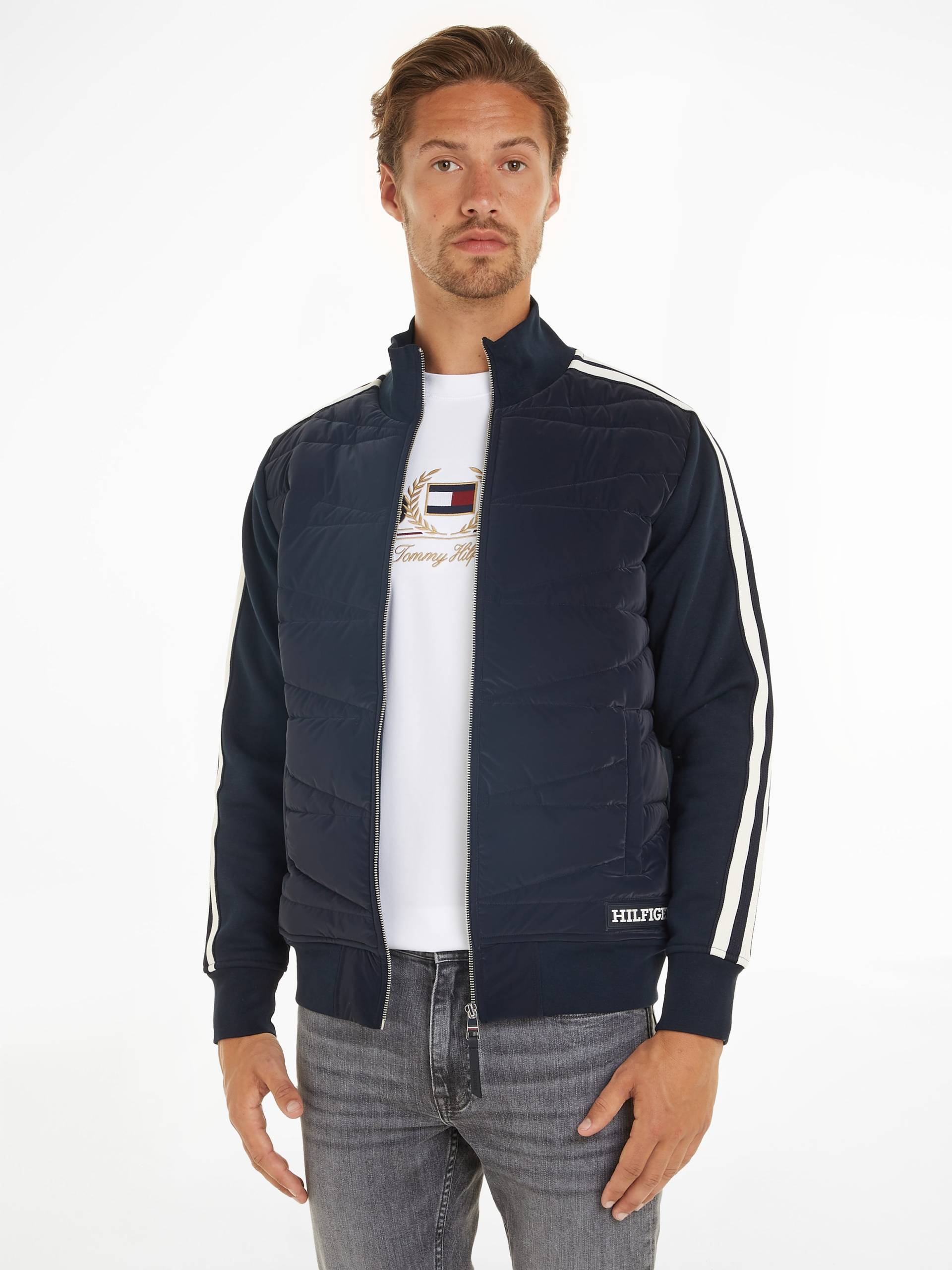 Tommy Hilfiger Sweatjacke »MONOTYPE MIX MEDIA JACKET« von TOMMY HILFIGER