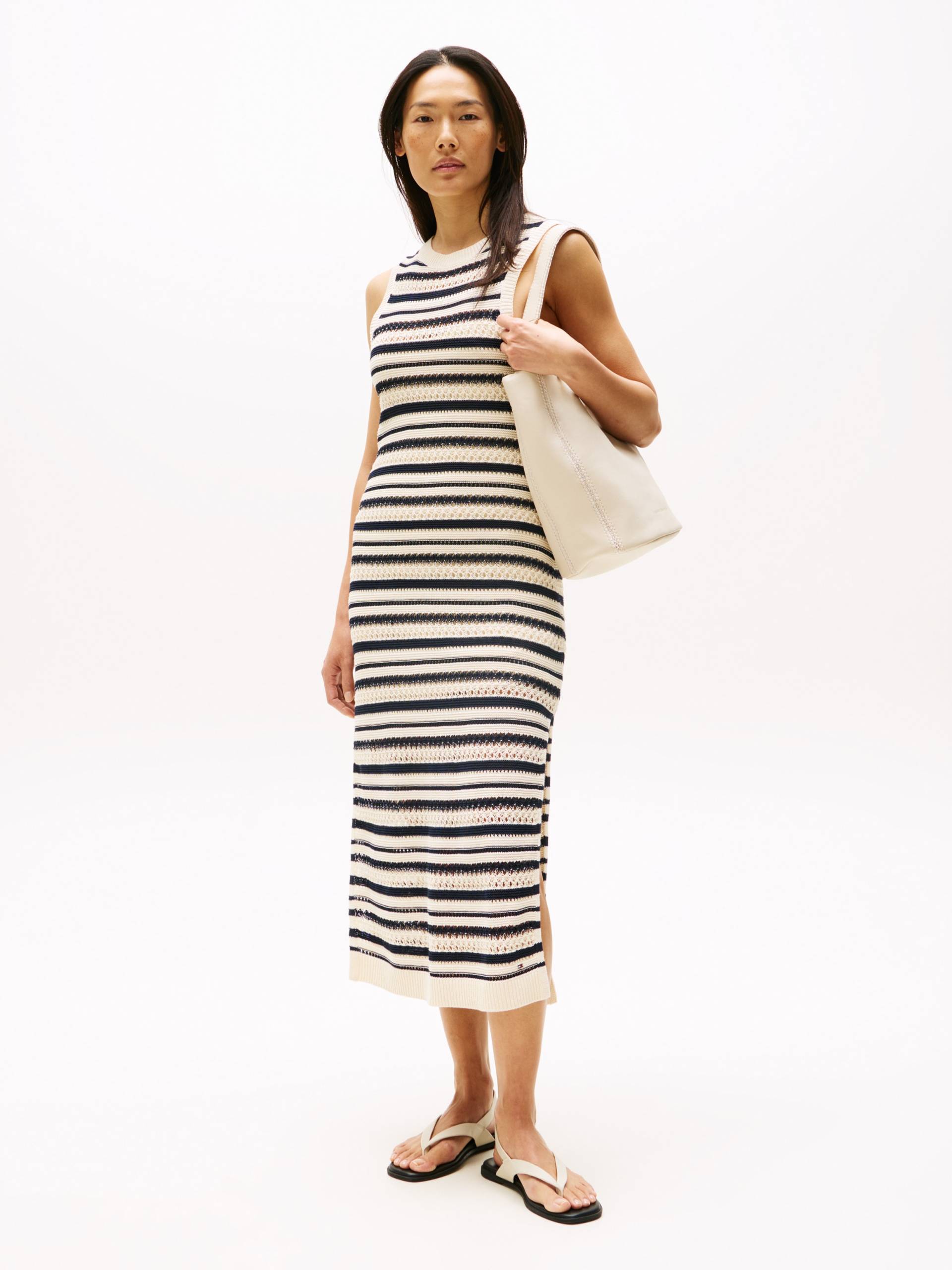 Tommy Hilfiger Sweatkleid »CROCHET C-NK SL MIDI SWT DRESS« Tommy Hilfiger Sweatkleid »CROCHET C-NK SL MIDI SWT DRESS« von TOMMY HILFIGER