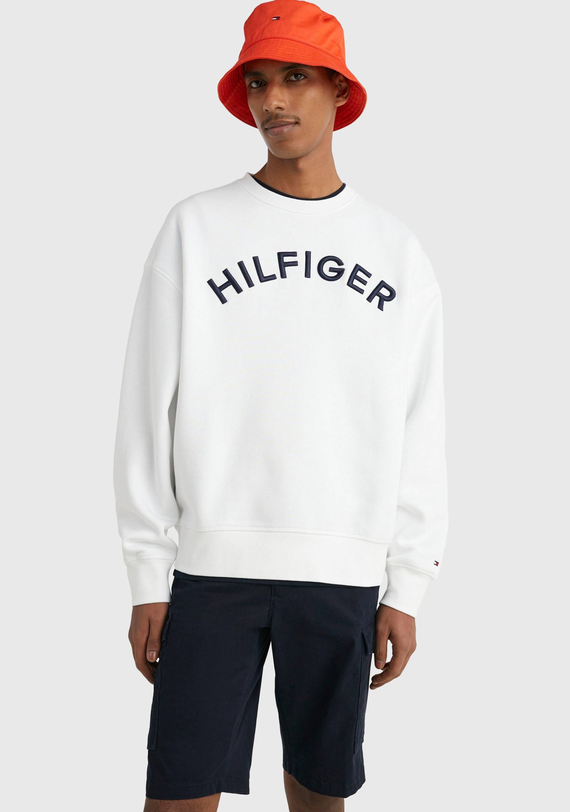 Tommy Hilfiger Sweatshirt »HILFIGER ARCHED CREWNECK« von TOMMY HILFIGER