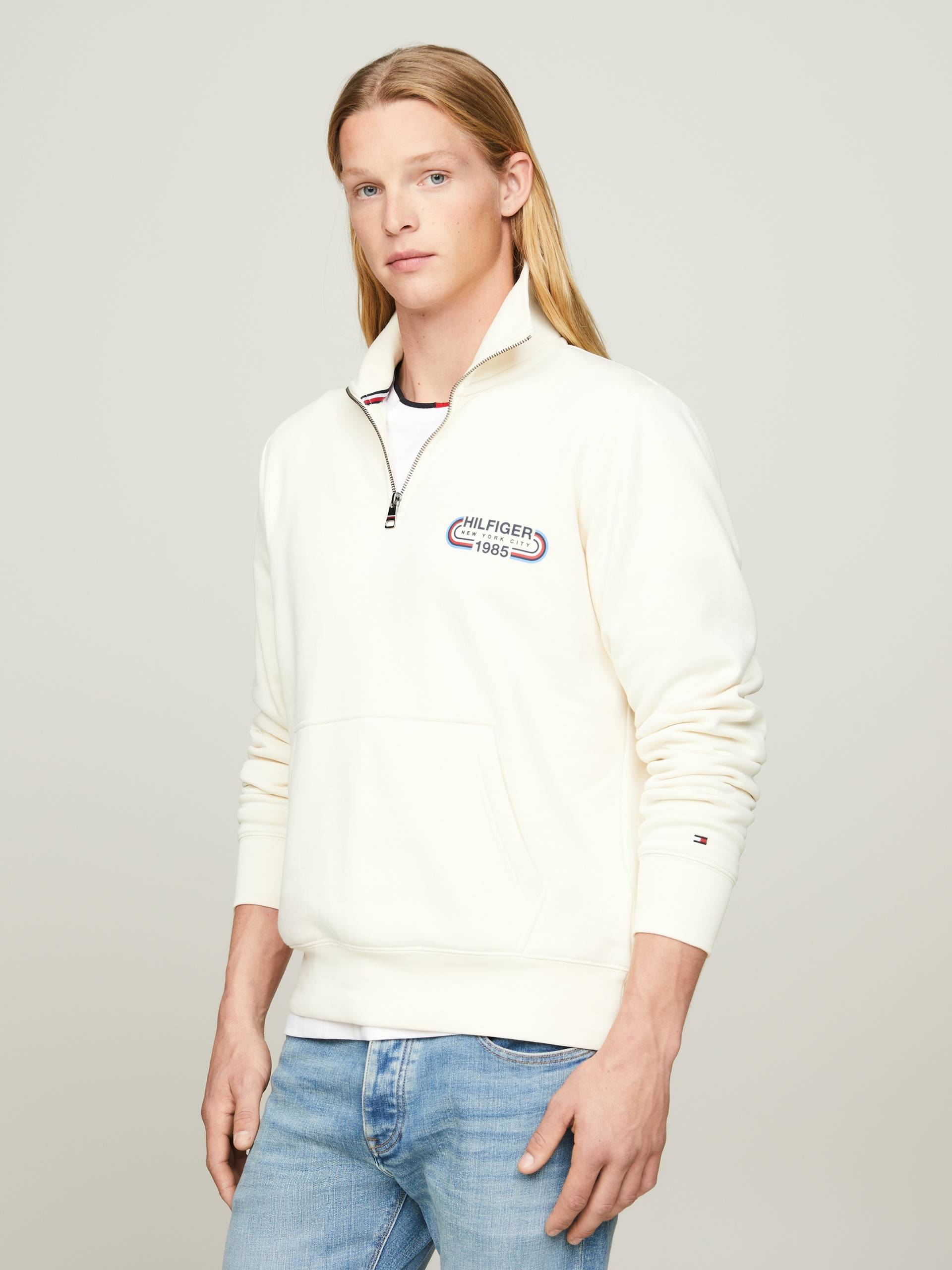 Tommy Hilfiger Sweatshirt »HILFIGER TRACK GRAPHIC HALF ZIP« von TOMMY HILFIGER