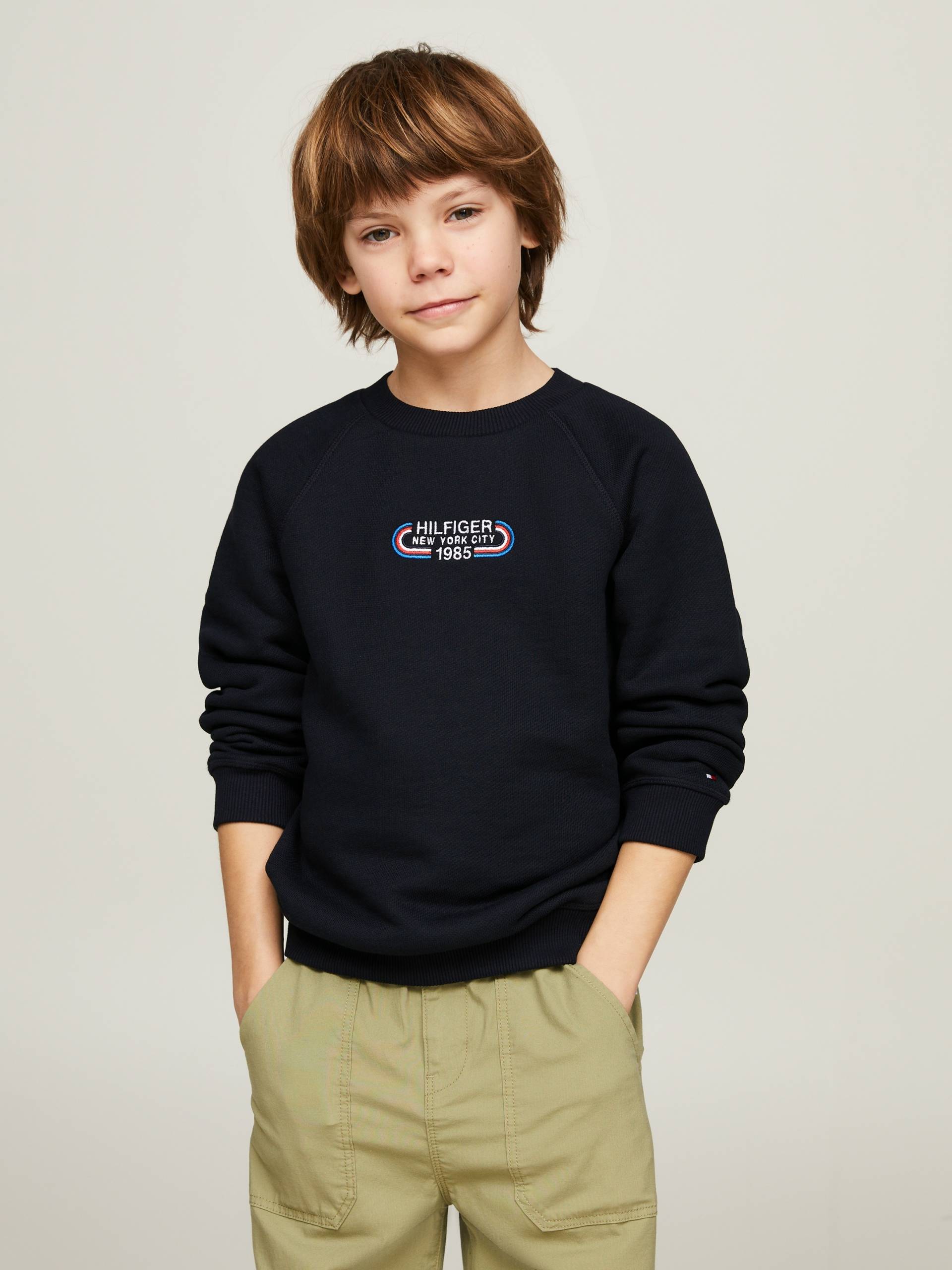 Tommy Hilfiger Sweatshirt »HILFIGER TRACK SWEATSHIRT«, Kinder bis 16 Jahre Tommy Hilfiger Sweatshirt »HILFIGER TRACK SWEATSHIRT«, Kinder bis 16 Jahre von TOMMY HILFIGER