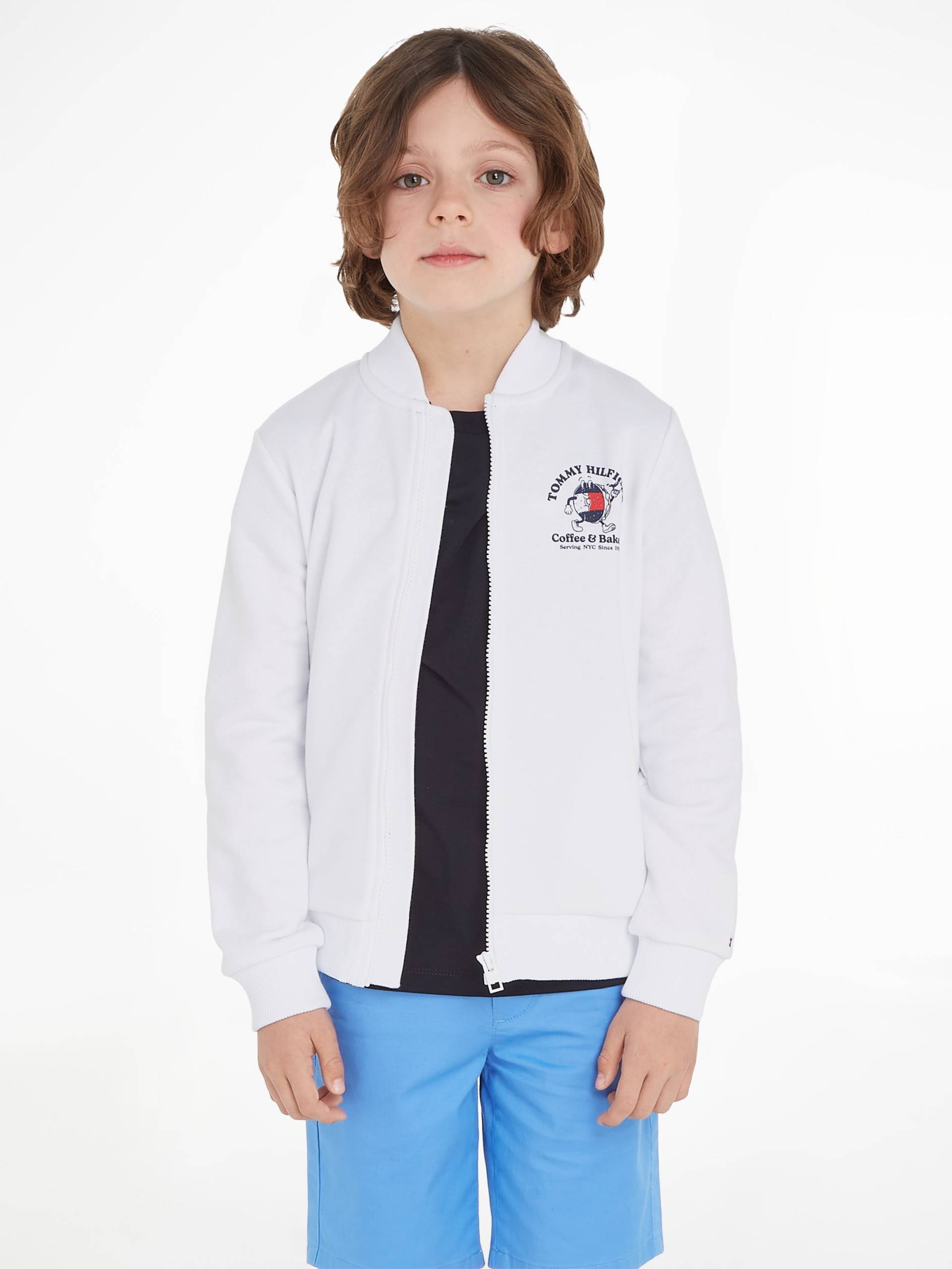 Tommy Hilfiger Sweatshirt »TOMMY BAGELS FULL ZIP SWEATSHIRT«, mit grossem Print auf der Rückseite von TOMMY HILFIGER