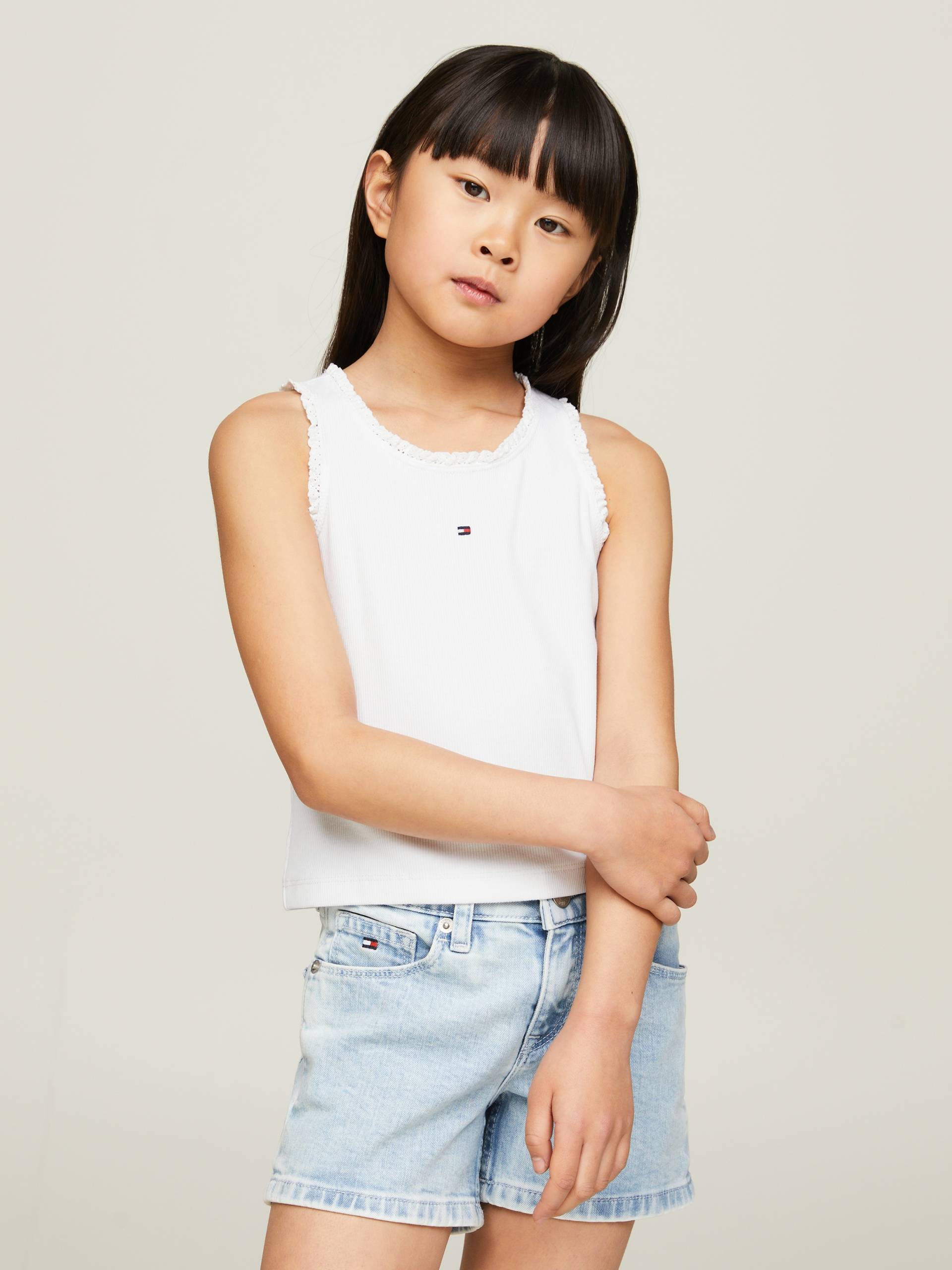 Tommy Hilfiger T-Shirt »ESSENTIAL RIB LACE TANK TOP« von TOMMY HILFIGER