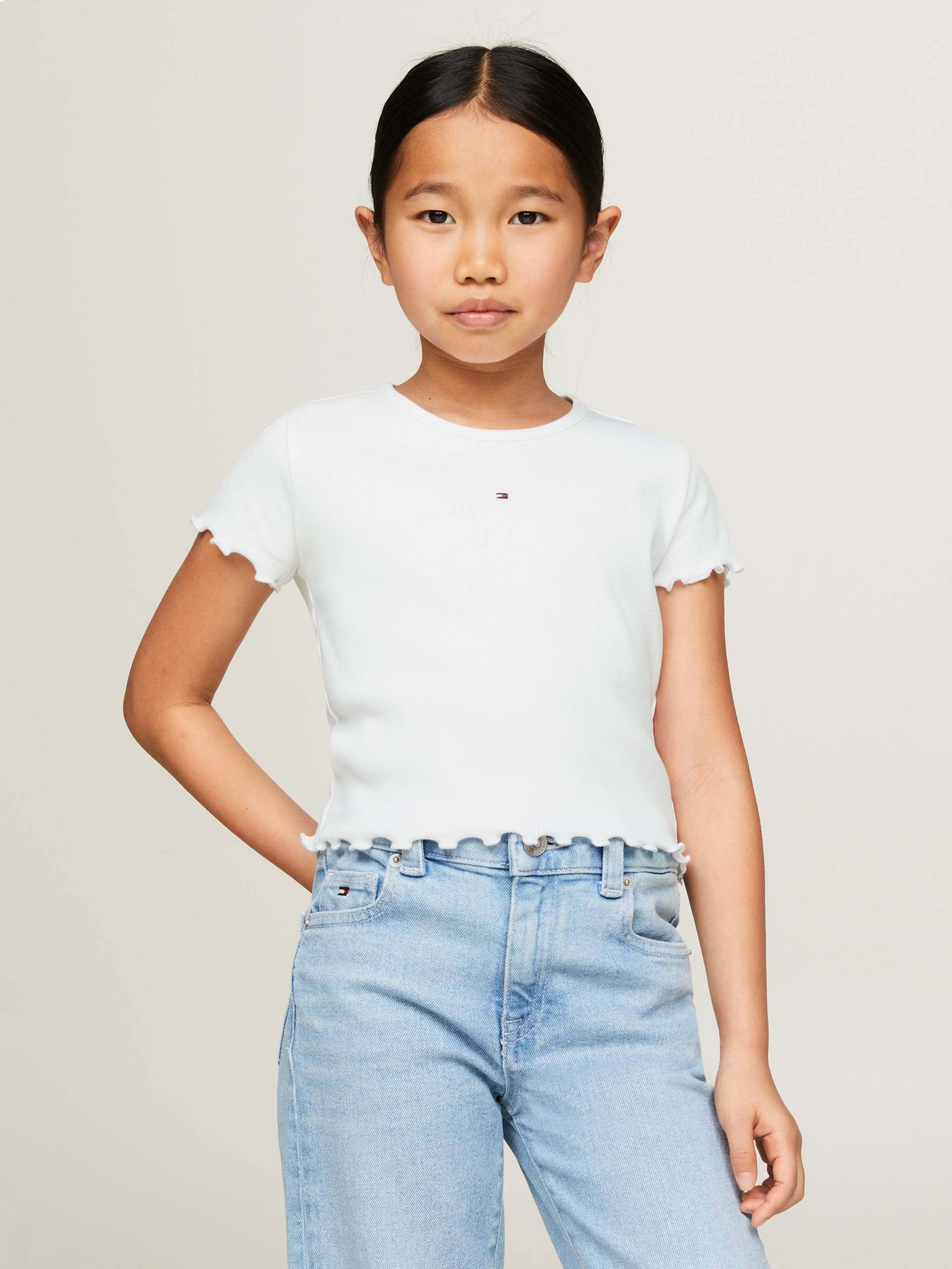 Tommy Hilfiger T-Shirt »ESSENTIAL RIB TOP S/S« von TOMMY HILFIGER