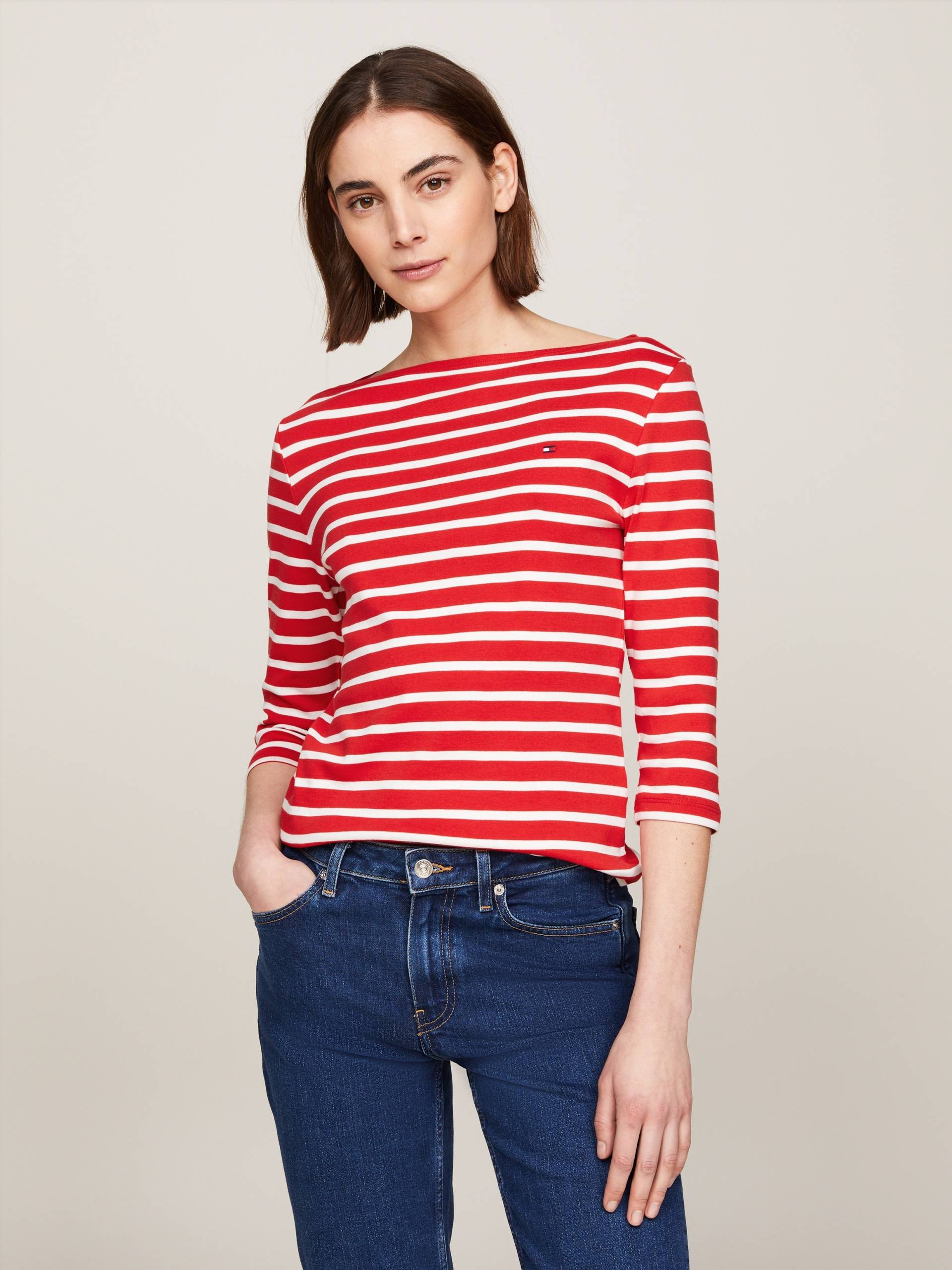 Tommy Hilfiger T-Shirt »NEW CODY SLIM BOAT-NK 3/4SLV« von TOMMY HILFIGER