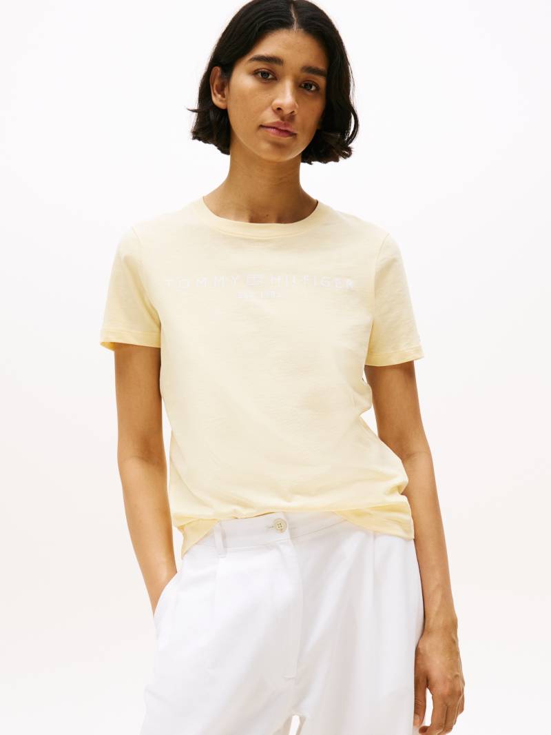 Tommy Hilfiger T-Shirt »REG CORP LOGO C-NK SS«, mit Logoschriftzug von TOMMY HILFIGER