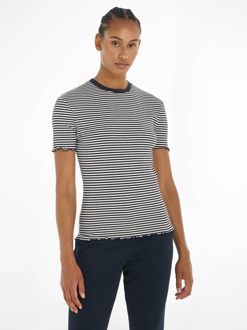 Tommy Hilfiger T-Shirt »SLIM CTN MODAL RIB STP C-NK SS« von TOMMY HILFIGER