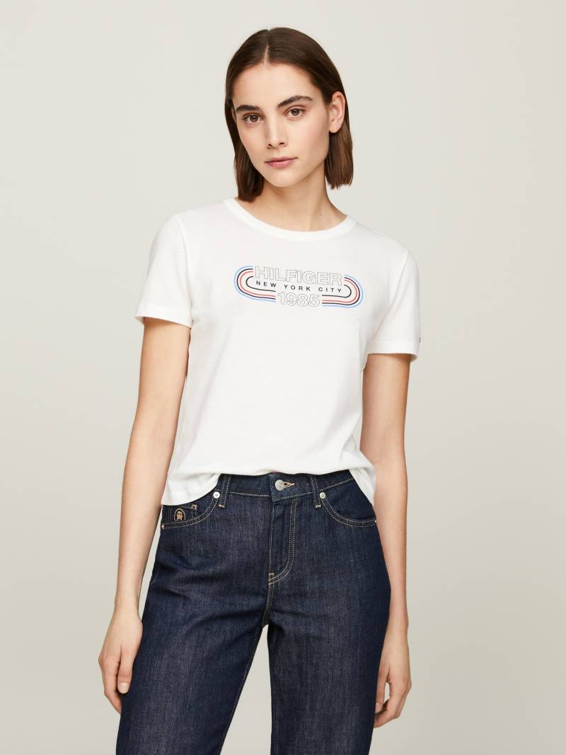 Tommy Hilfiger T-Shirt »SLIM TRACK HILFIGER C-NK SS« von TOMMY HILFIGER