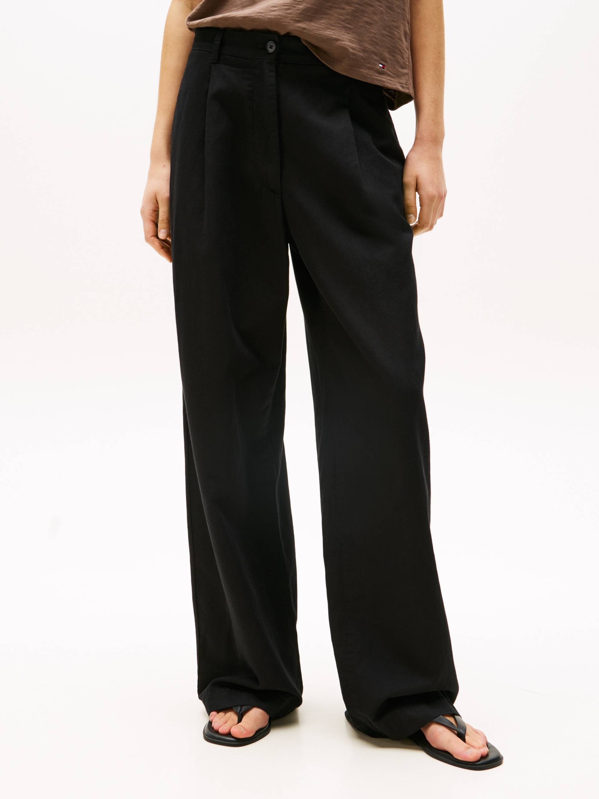 Tommy Hilfiger Webhose »TENCEL LINEN WIDE LEG PANT« von TOMMY HILFIGER