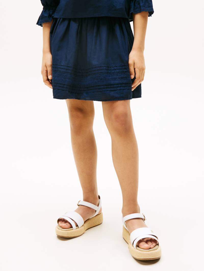 Tommy Hilfiger Webrock »EMBROIDERED TAPE SKIRT«, für Kinder bis 16 Jahre, mit Stickerei von TOMMY HILFIGER