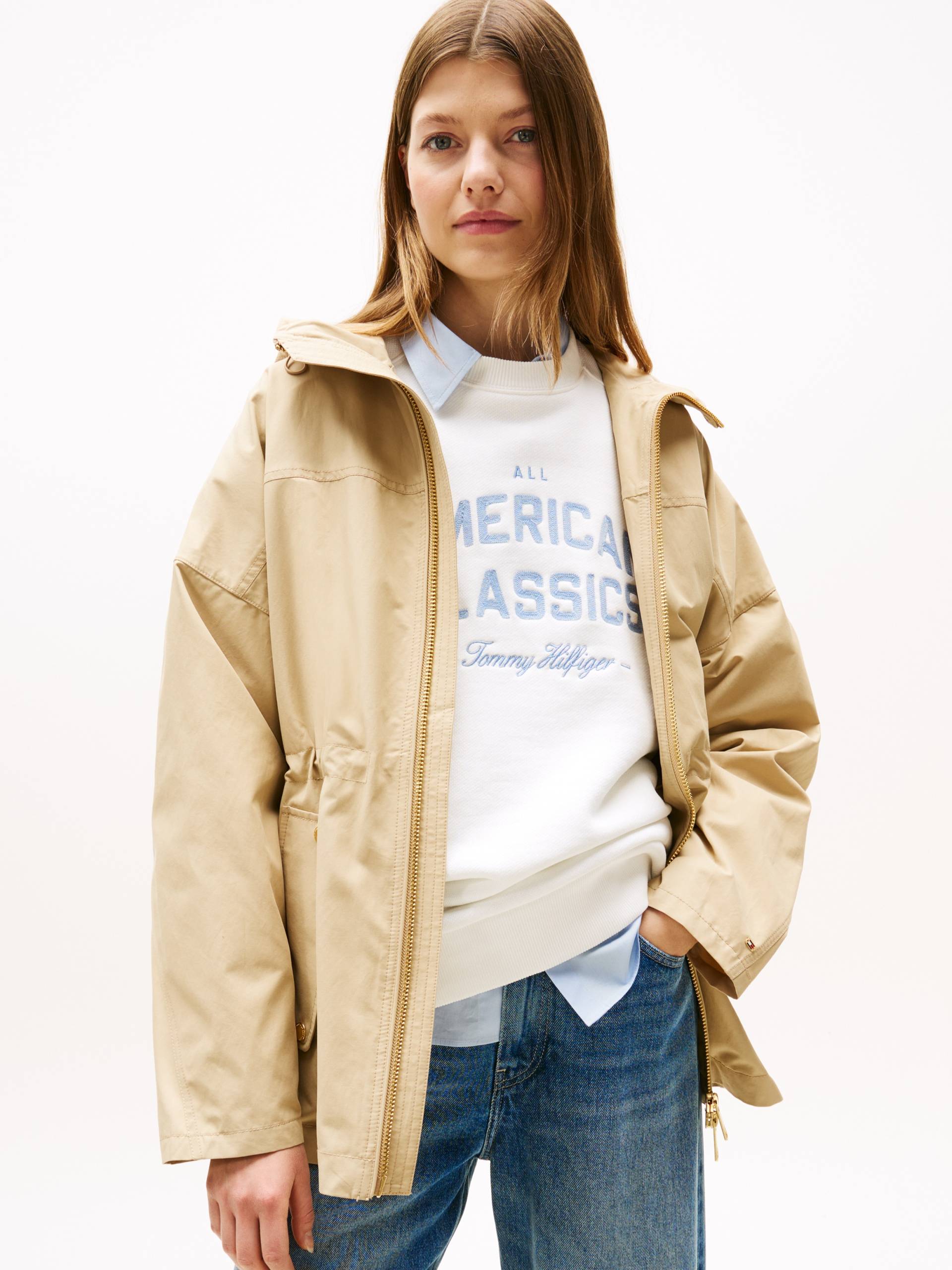 Tommy Hilfiger Windbreaker »COTTON NYLON REG PARKA«, mit Kapuze Tommy Hilfiger Windbreaker »COTTON NYLON REG PARKA«, mit Kapuze von TOMMY HILFIGER