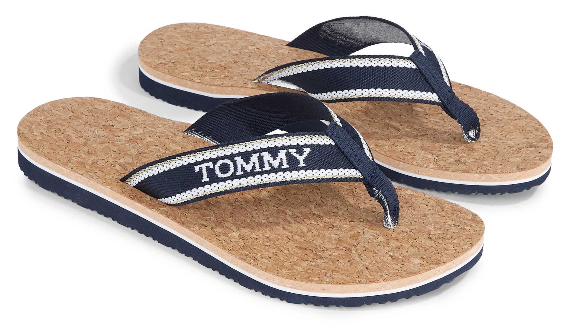 Tommy Hilfiger Zehentrenner »HILFIGER CORK BEACH SANDAL« von TOMMY HILFIGER