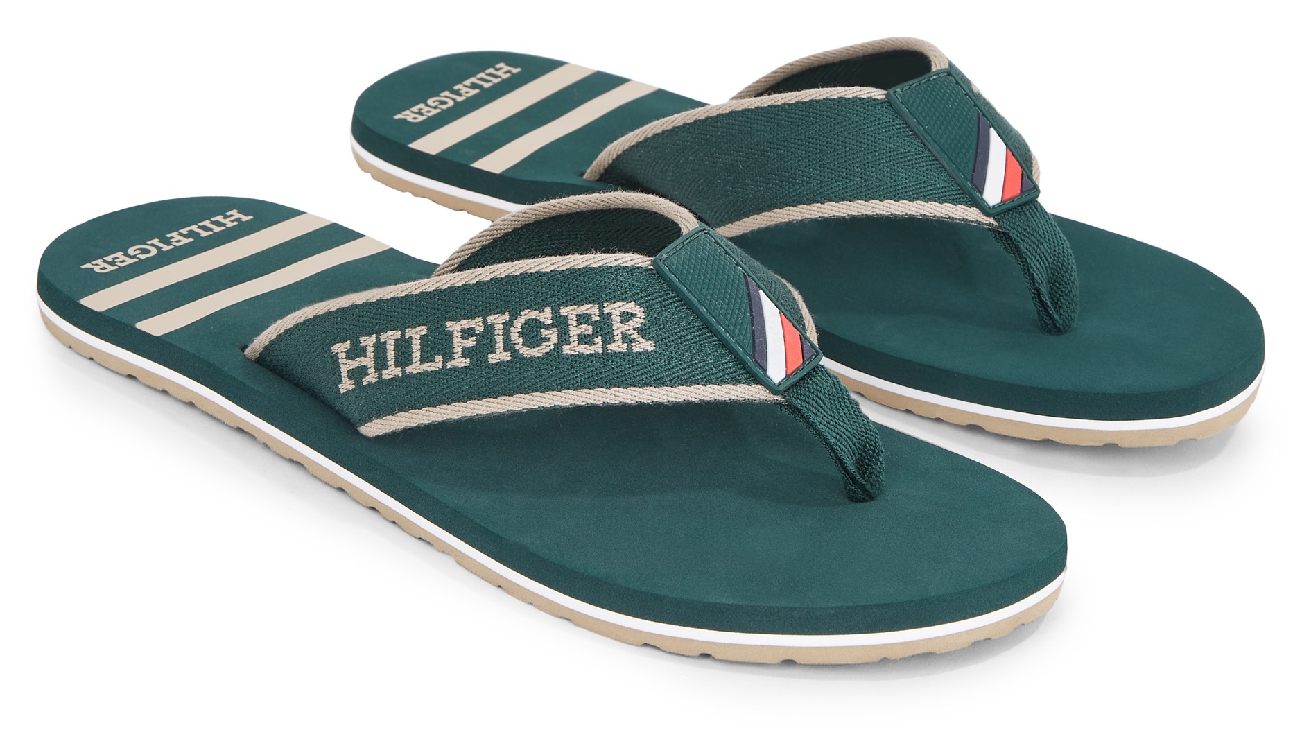 Tommy Hilfiger Zehentrenner »SPORTY HILFIGER BEACH SANDAL« von TOMMY HILFIGER