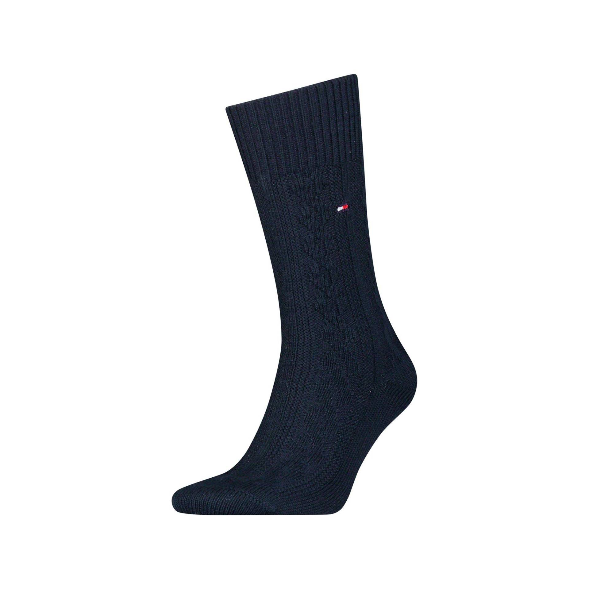 Wadenlange Socken Herren Marine 39-42 von TOMMY HILFIGER