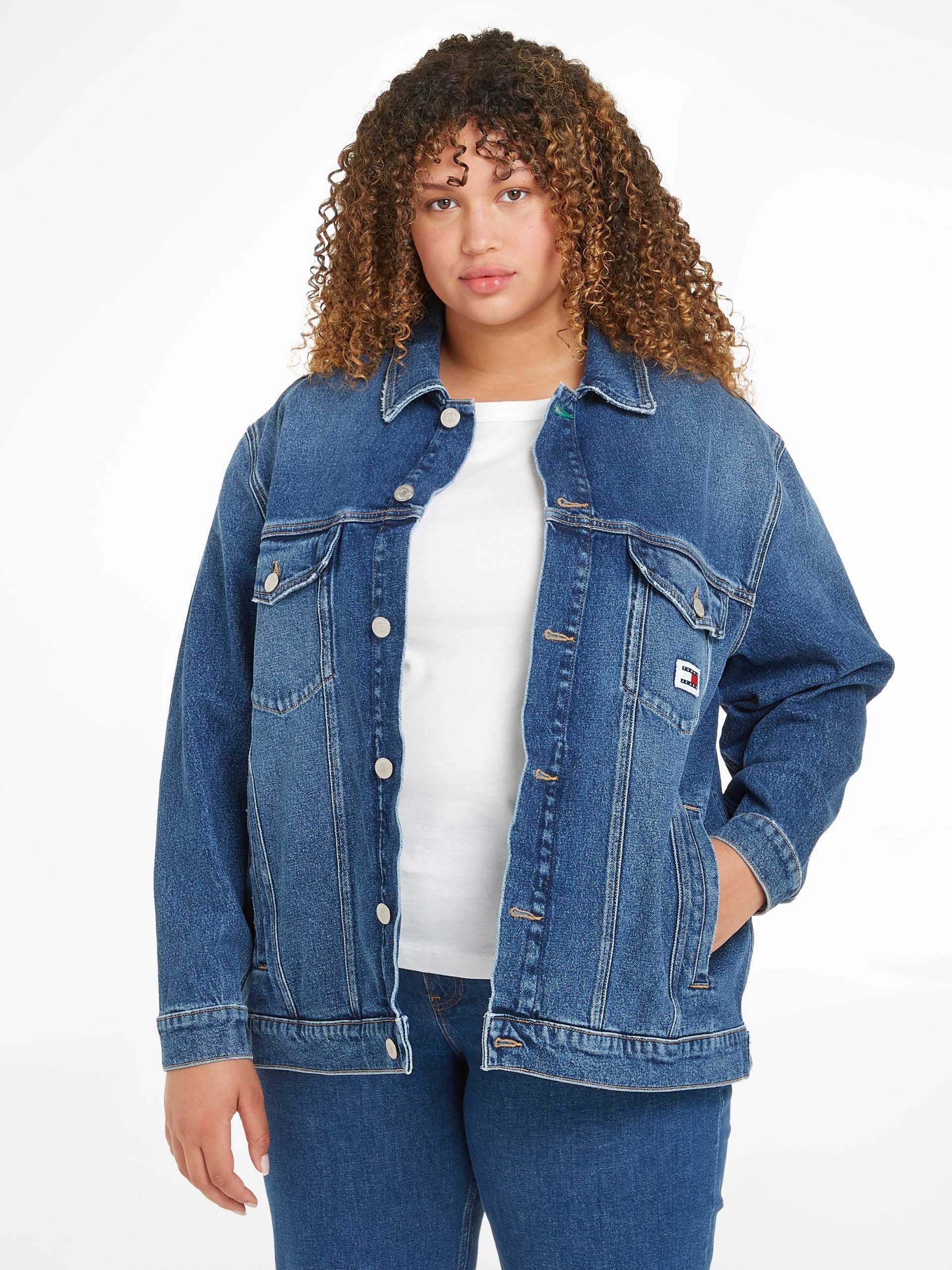 Tommy Jeans Curve Jeansjacke »CRV OVR TRUCKER JACKET AH6158« von TOMMY JEANS Curve