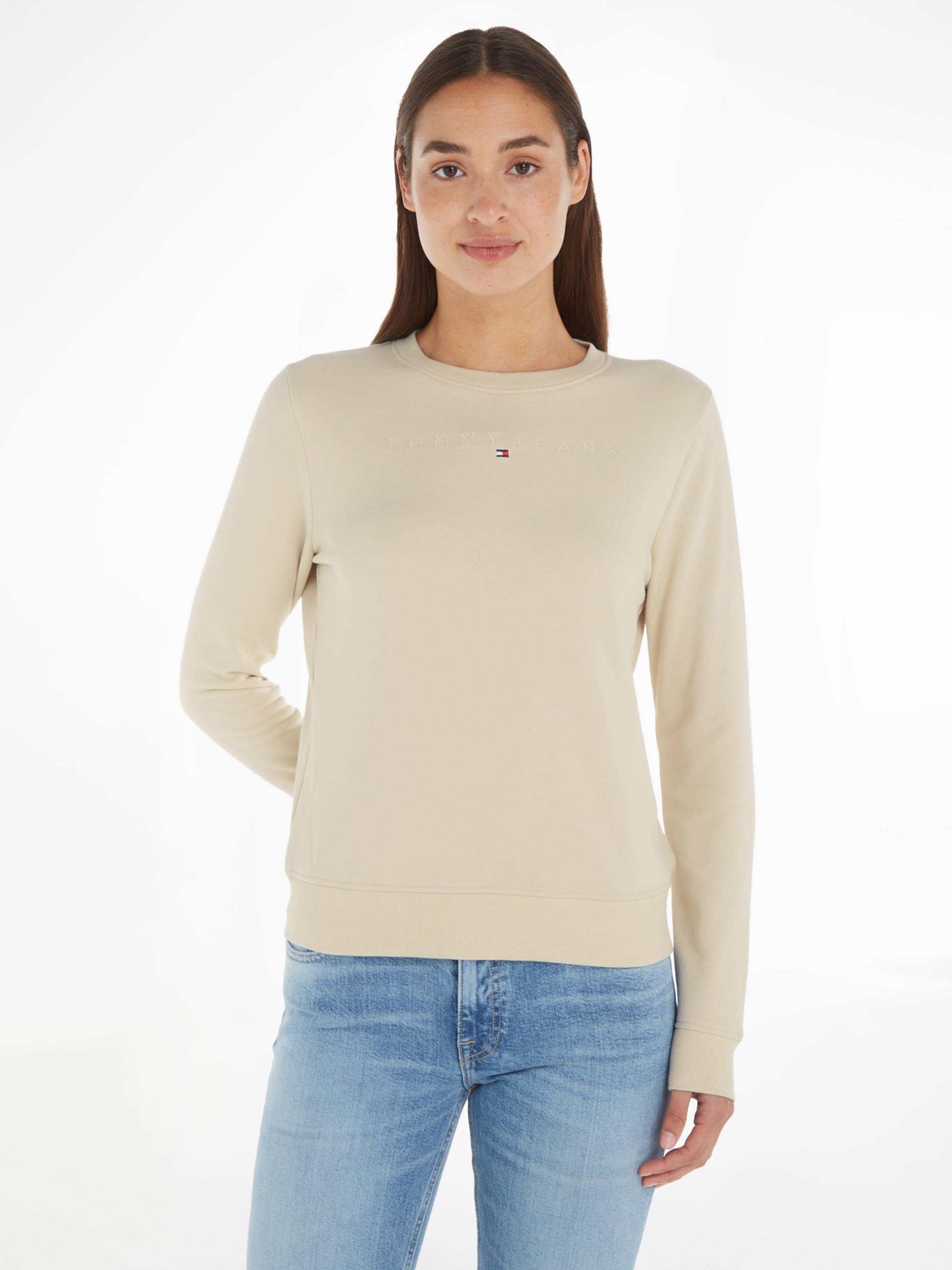 Tommy Jeans Curve Sweatshirt »TJW REG LINEAR CREW EXT«, in Grossen Grössen mit Logoschriftzug Tommy Jeans Curve Sweatshirt »TJW REG LINEAR CREW EXT«, in Grossen Grössen mit Logoschriftzug von TOMMY JEANS Curve