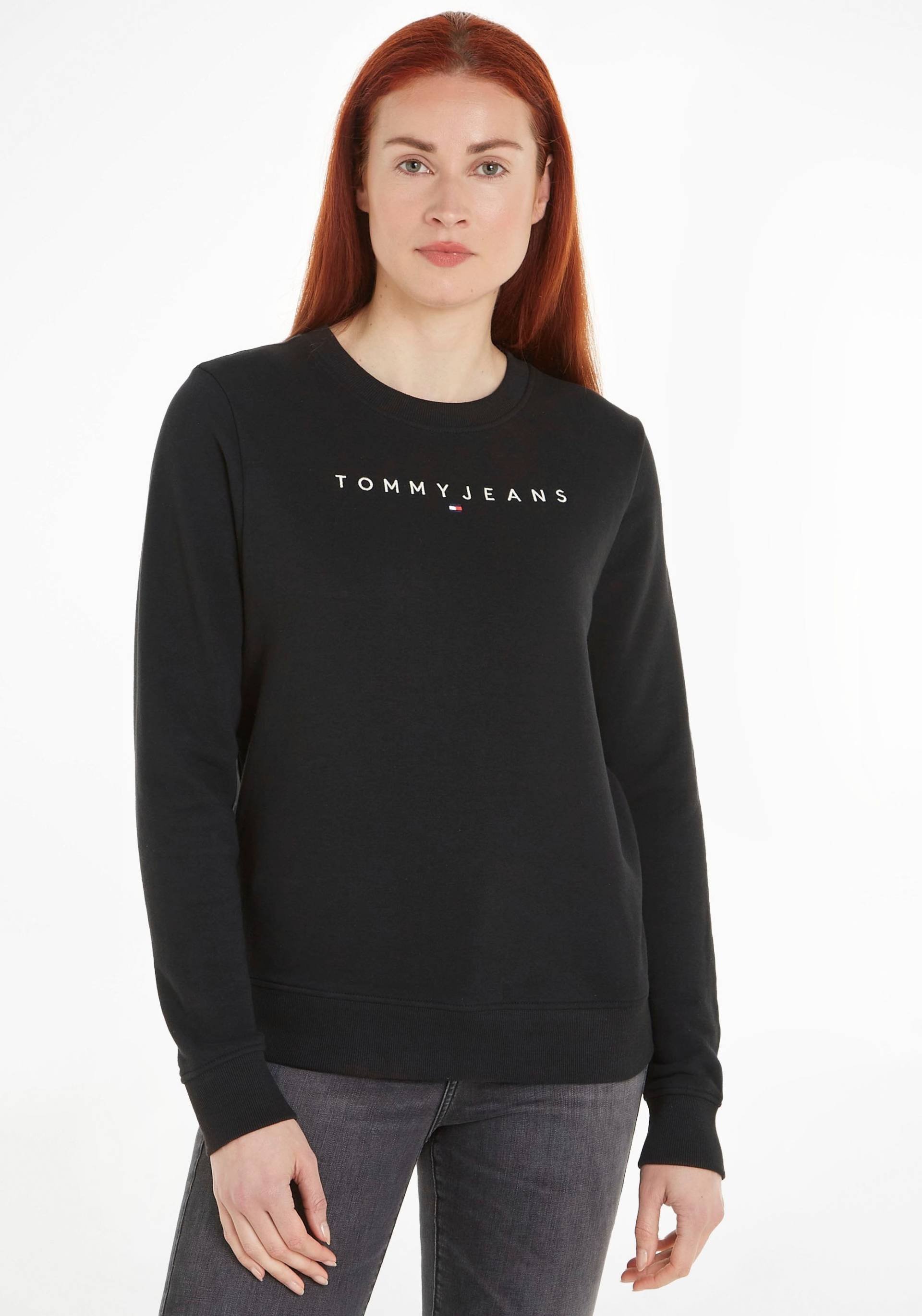 Tommy Jeans Curve Sweatshirt »TJW REG LINEAR CREW EXT«, in Grossen Grössen mit Logoschriftzug Tommy Jeans Curve Sweatshirt »TJW REG LINEAR CREW EXT«, in Grossen Grössen mit Logoschriftzug von TOMMY JEANS Curve