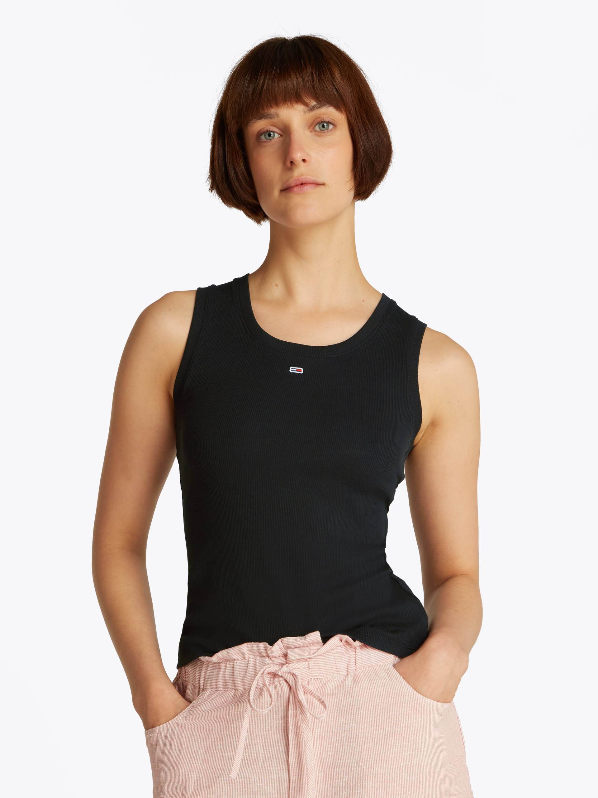 Tommy Jeans Curve Tanktop »TJW ESSENTIAL RIB TANK EXT«, in Grossen Grössen, Rippware Tommy Jeans Curve Tanktop »TJW ESSENTIAL RIB TANK EXT«, in Grossen Grössen, Rippware von TOMMY JEANS Curve