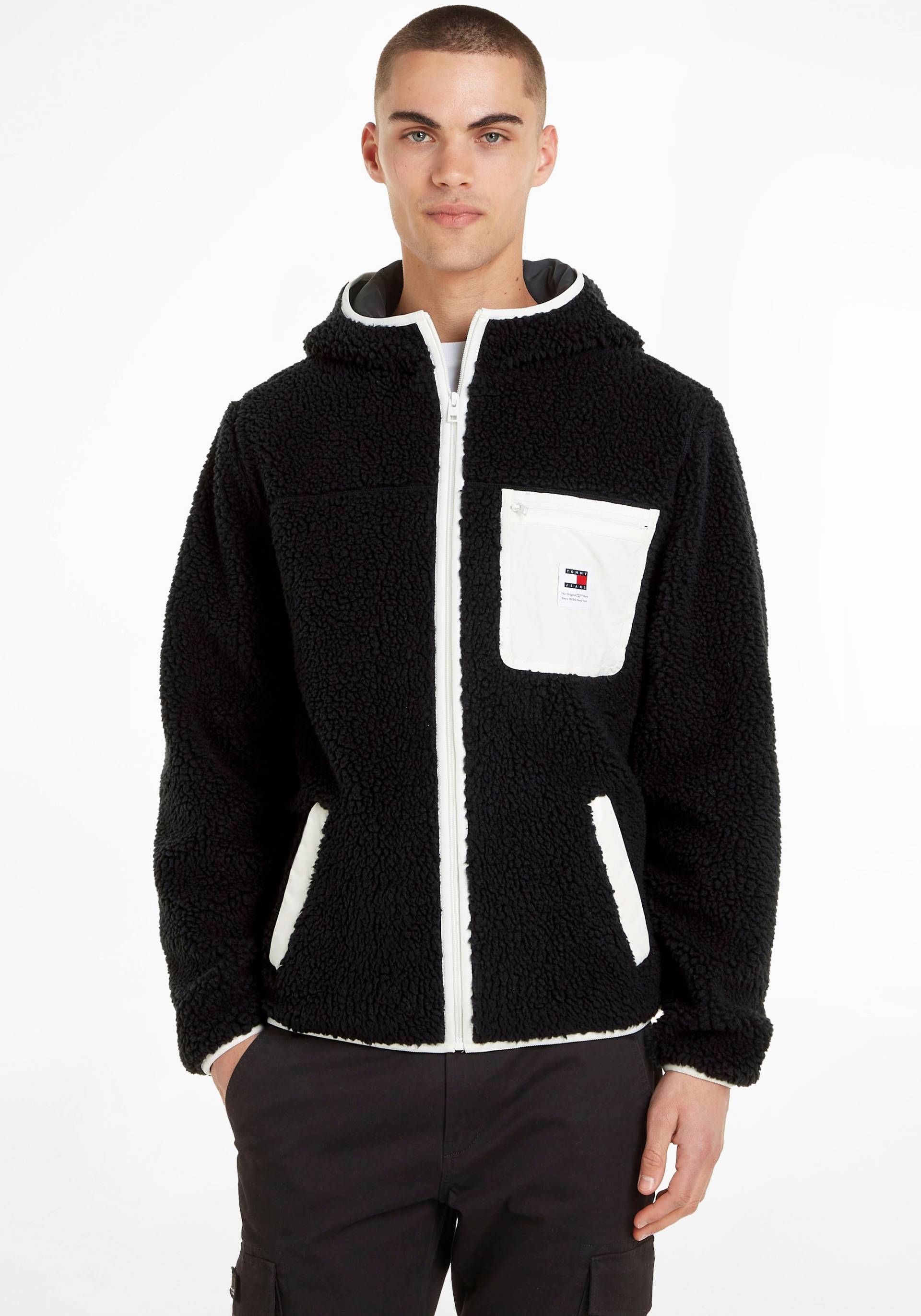 Tommy Jeans Plus Kapuzensweatjacke »TJM REG TEDDY ZIP TRU EXT« von TOMMY JEANS Plus