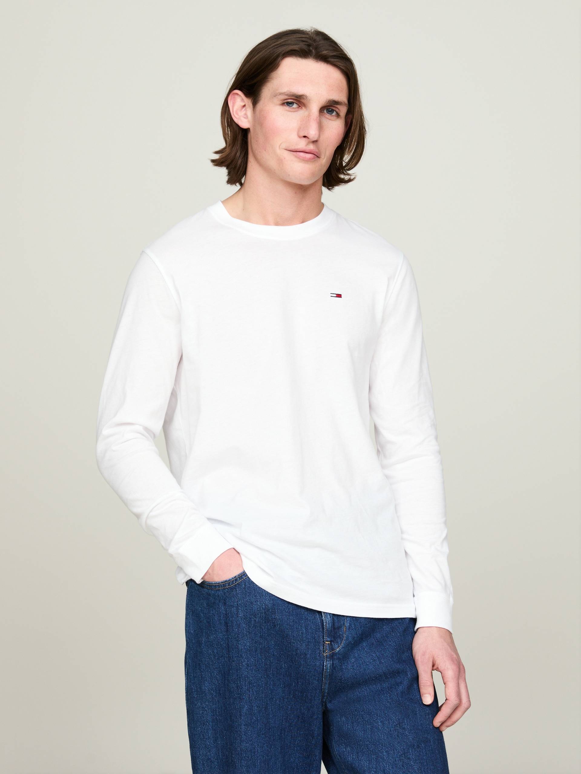 Tommy Jeans Plus Langarmshirt »TJM SLIM 2PACK L/S EXT«, (Packung, 2er-Pack), mit Rundhalsausschnitt von TOMMY JEANS Plus