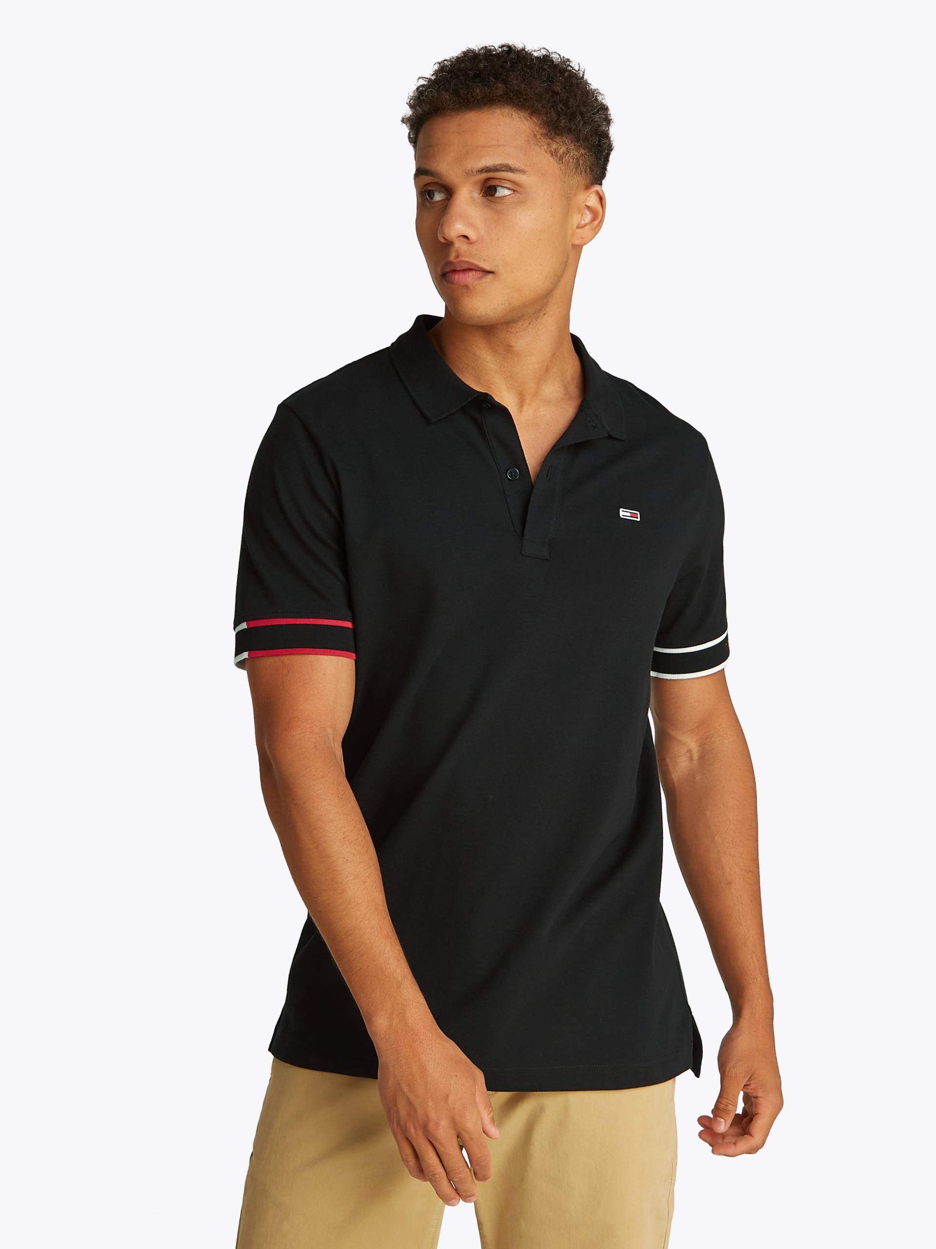 Tommy Jeans Plus Poloshirt »TJM SLIM FLAG CUFF POLO EXT«, Grosse Grössen Tommy Jeans Plus Poloshirt »TJM SLIM FLAG CUFF POLO EXT«, Grosse Grössen von TOMMY JEANS Plus