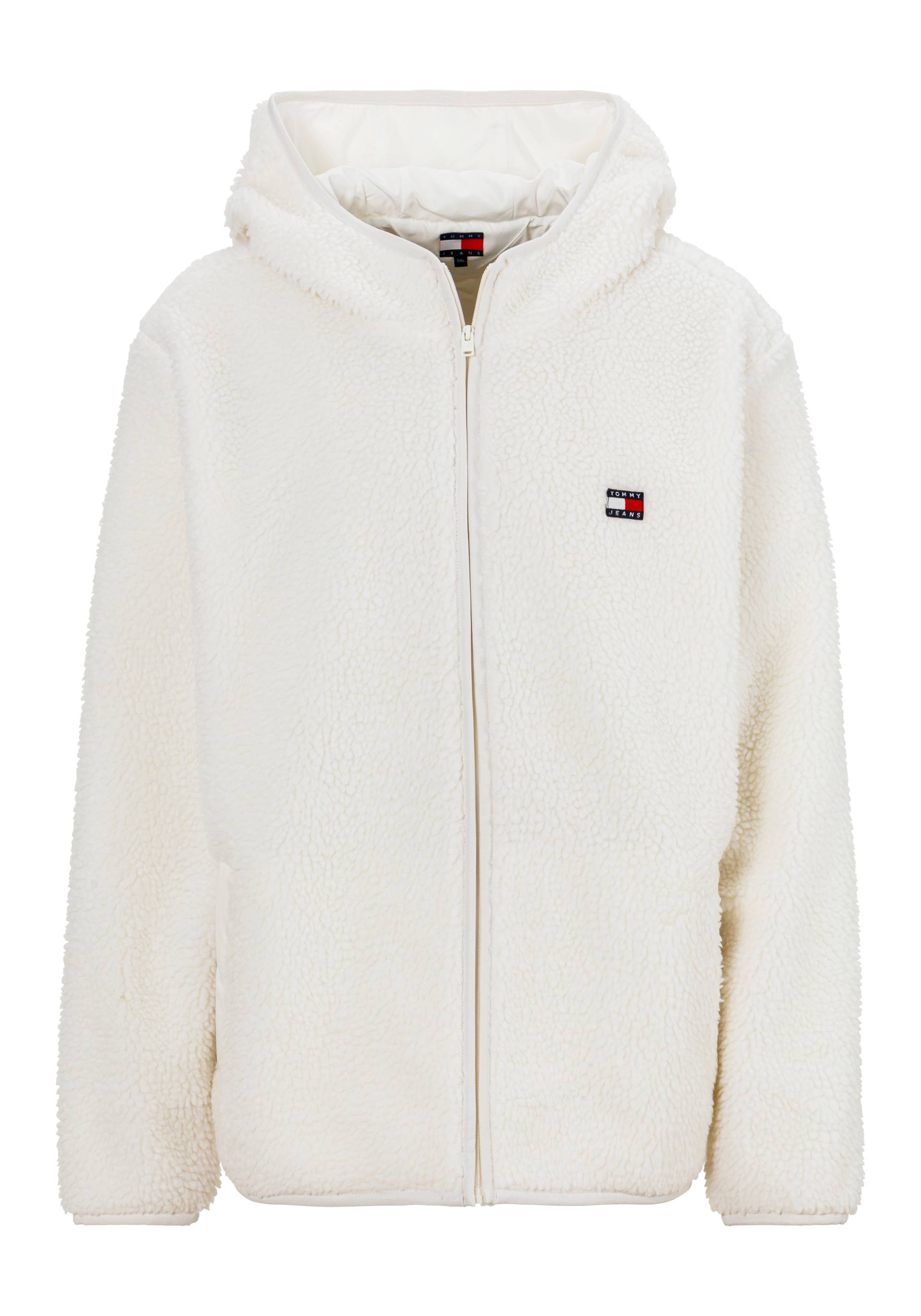 Tommy Jeans Plus Sweatjacke »TJM REG BADGE TEDDY ZIP TRU EXT«, Grosse Grössen Tommy Jeans Plus Sweatjacke »TJM REG BADGE TEDDY ZIP TRU EXT«, Grosse Grössen von TOMMY JEANS Plus