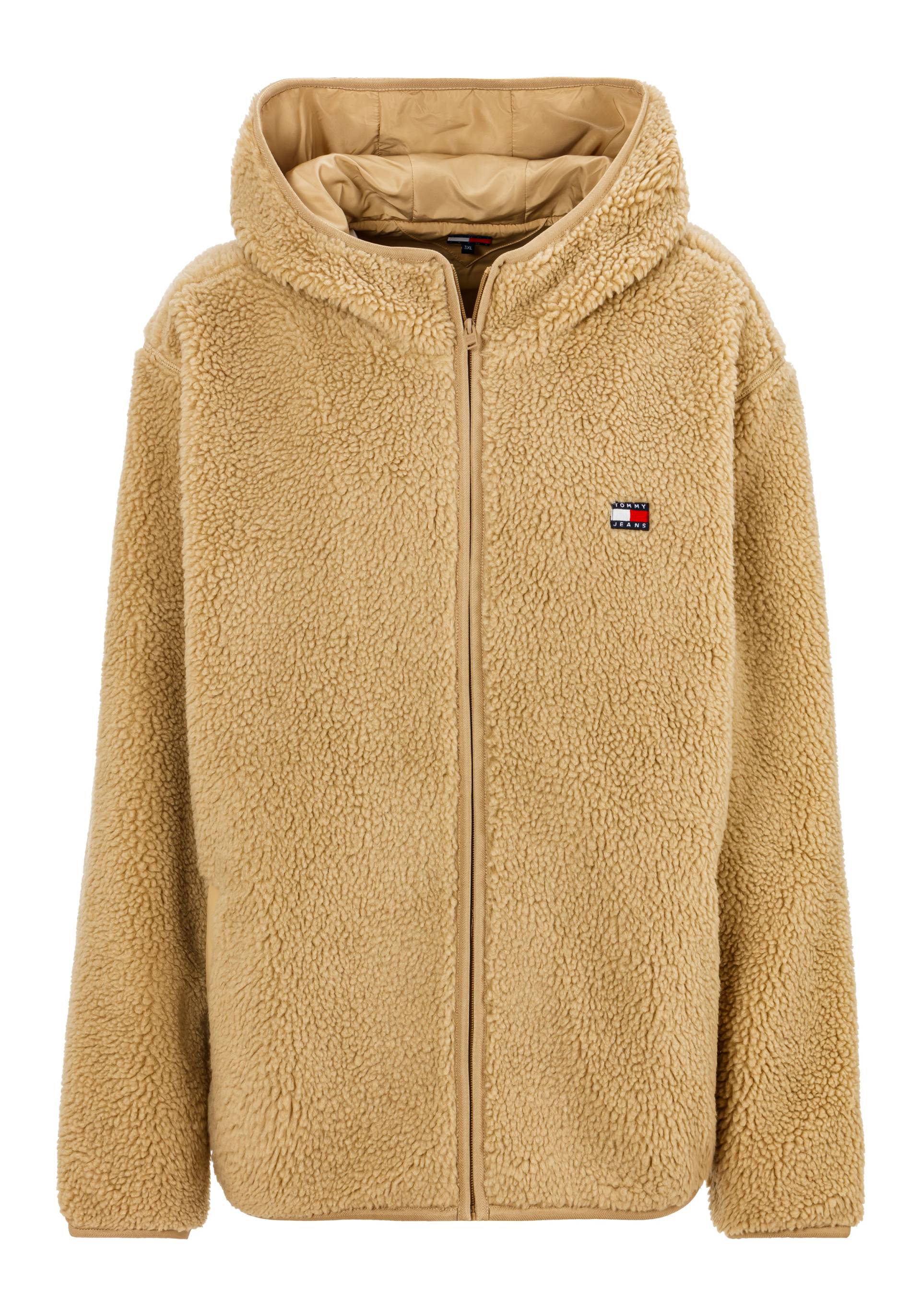 Tommy Jeans Plus Sweatjacke »TJM REG BADGE TEDDY ZIP TRU EXT«, Grosse Grössen Tommy Jeans Plus Sweatjacke »TJM REG BADGE TEDDY ZIP TRU EXT«, Grosse Grössen von TOMMY JEANS Plus
