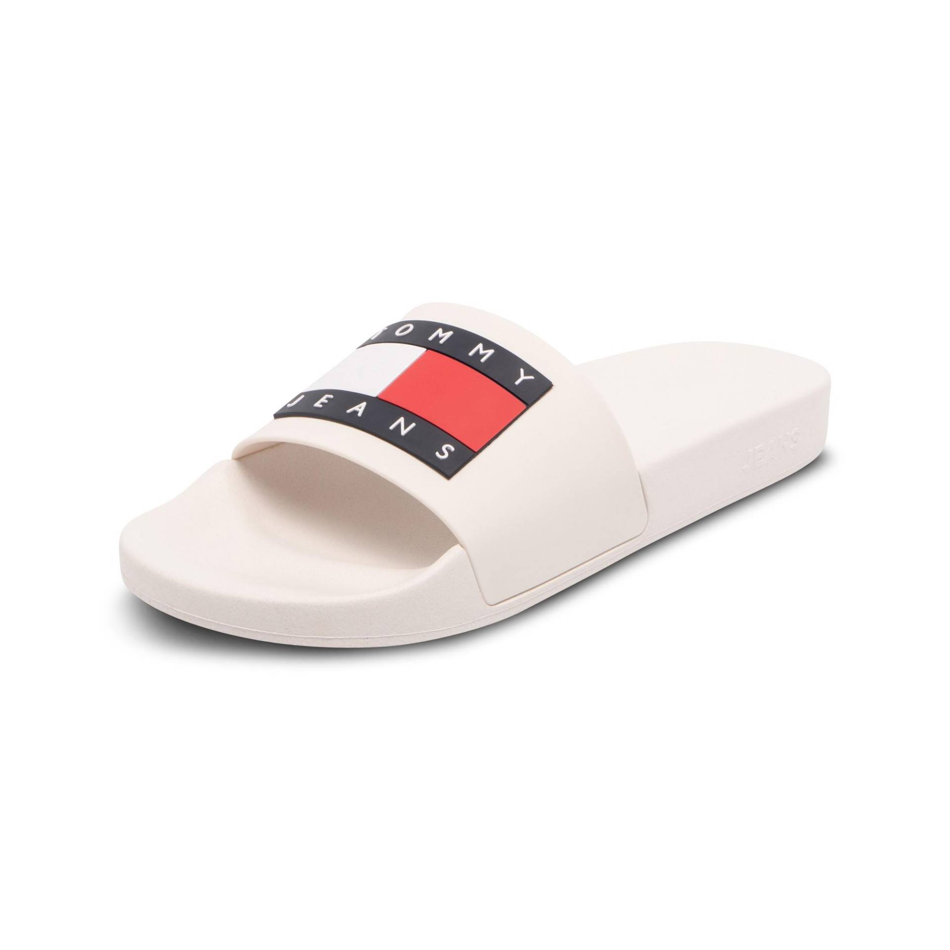 Badesandalen Herren Weiss 41 von TOMMY JEANS