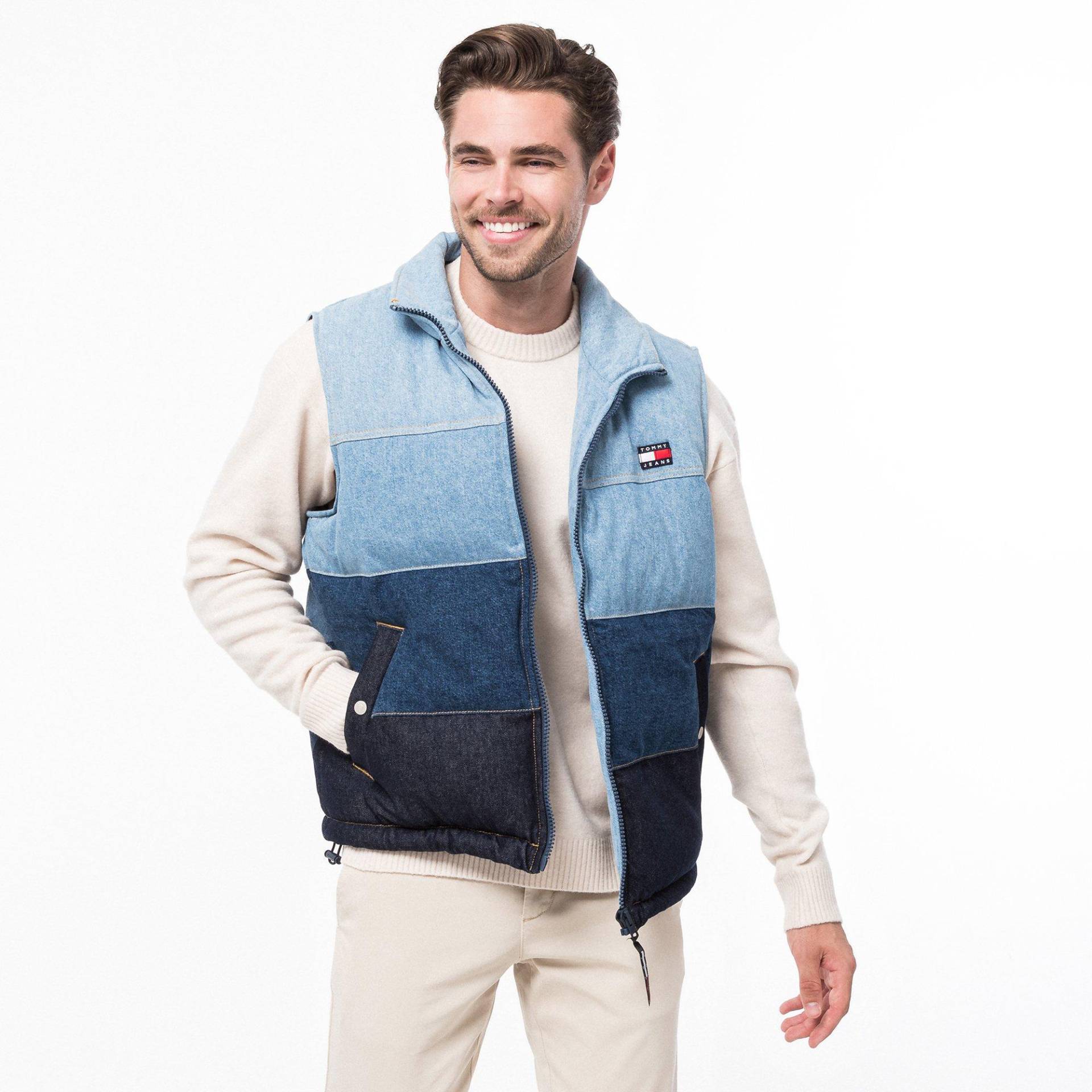 Gilet Herren Blau Denim M von TOMMY JEANS