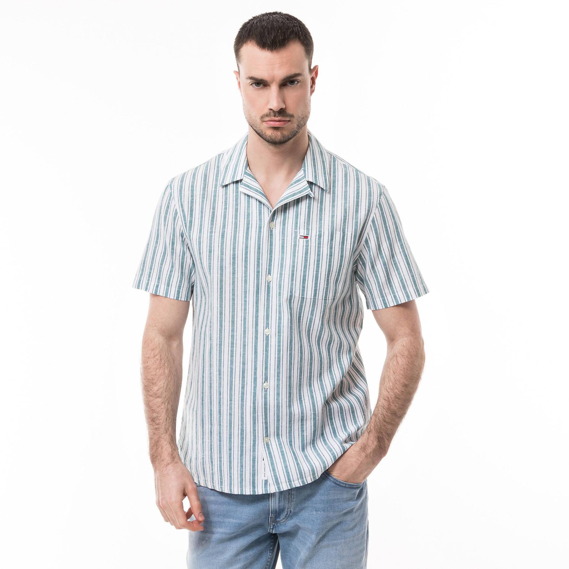 Hemd, Kurzarm Herren Hellblau M von TOMMY JEANS