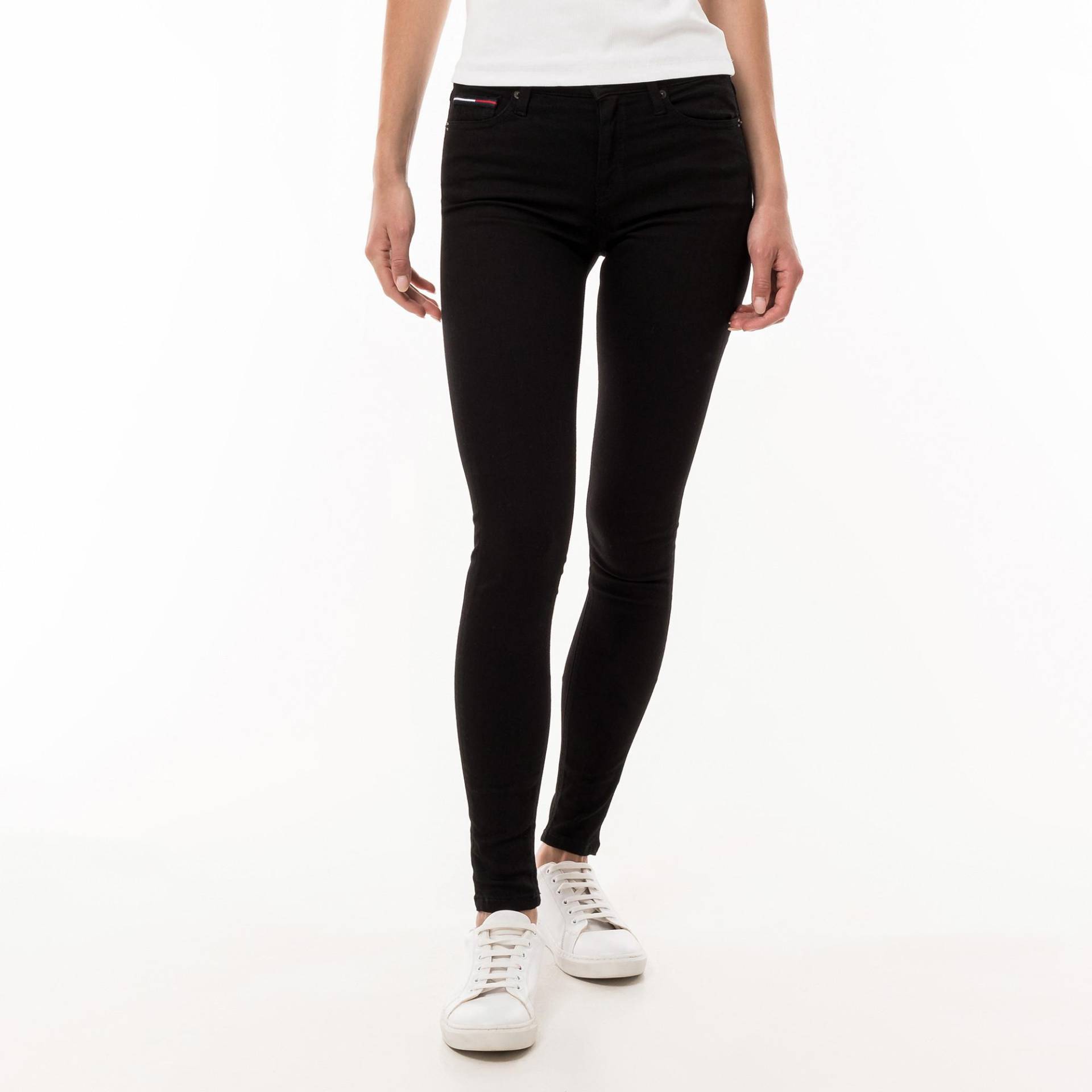 Jeans, Skinny Fit Damen Black L32/W30 von TOMMY JEANS