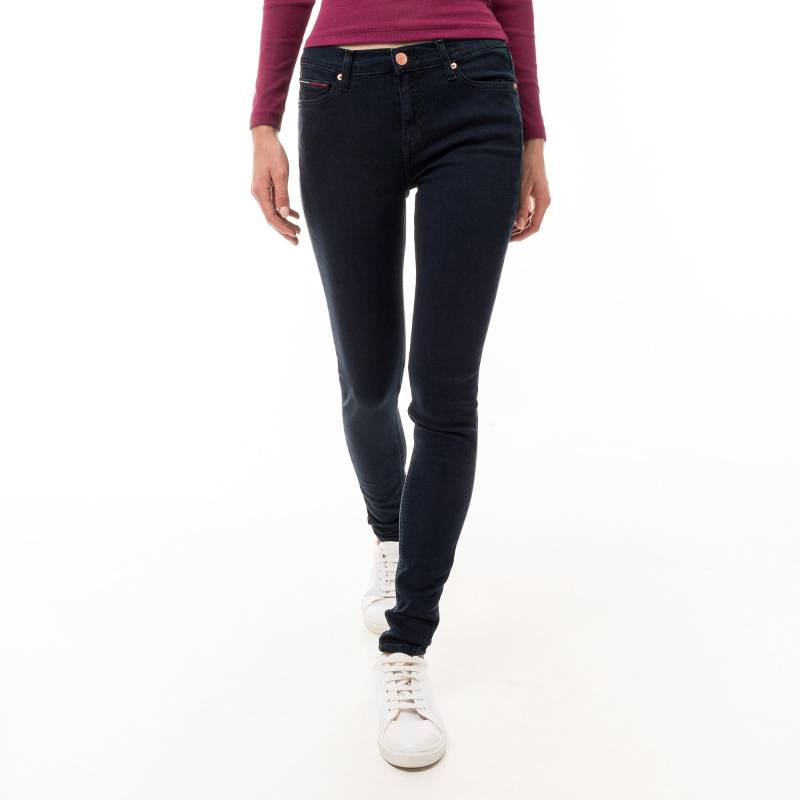 Jeans, Skinny Fit Damen Dunkelblau L30/W24 von TOMMY JEANS