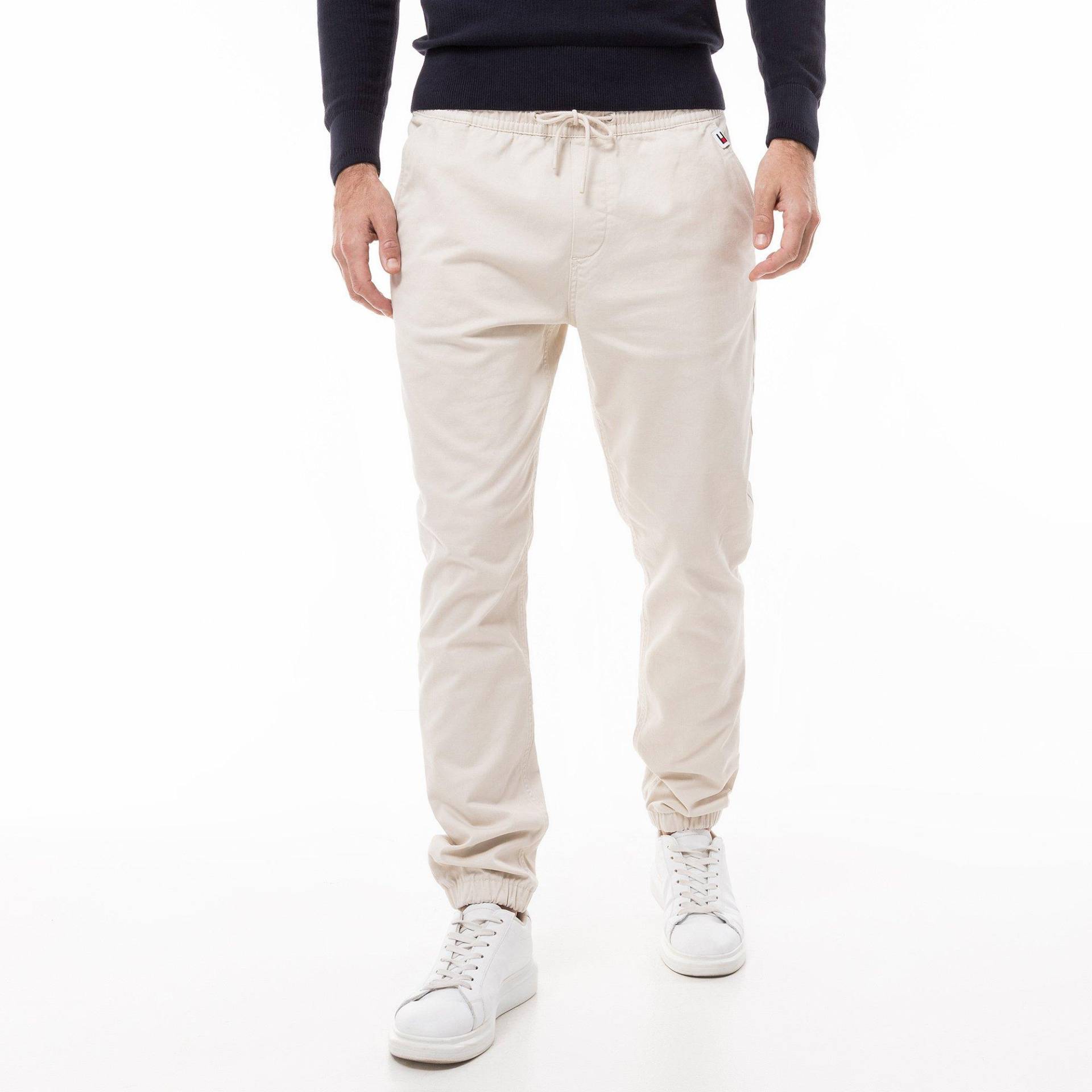 Jogginghose Mit Bündchen Herren Beige XL von TOMMY JEANS