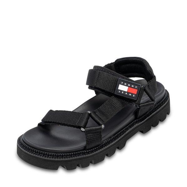 Badesandalen Damen Black 42 von TOMMY JEANS