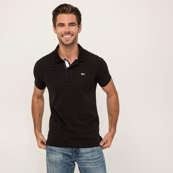 Poloshirt, Kurzarm Herren Black XL von TOMMY JEANS