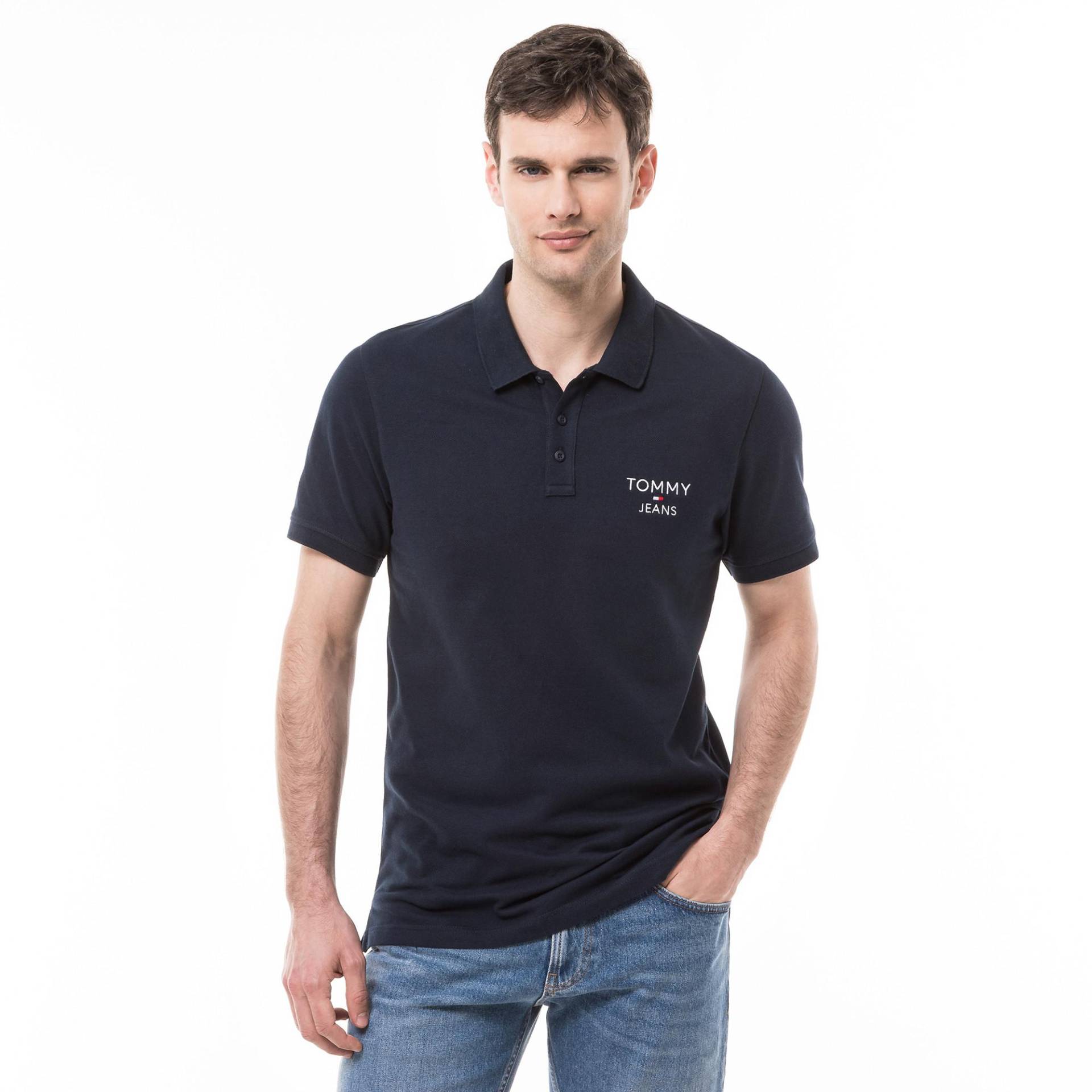 Poloshirt, Kurzarm Herren Marine M von TOMMY JEANS