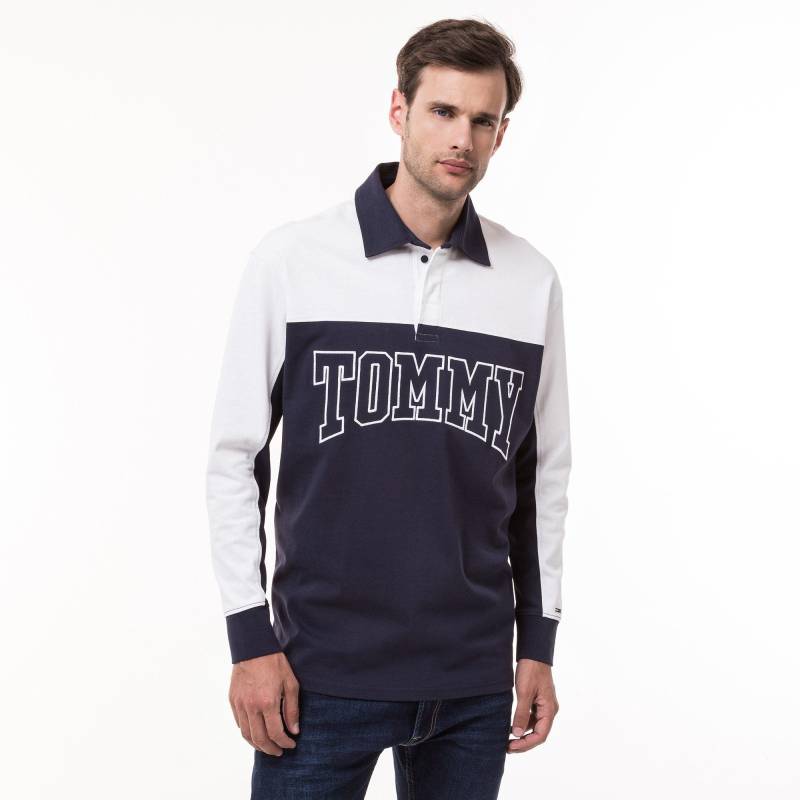 Poloshirt, Langarm Herren Multicolor L von TOMMY JEANS