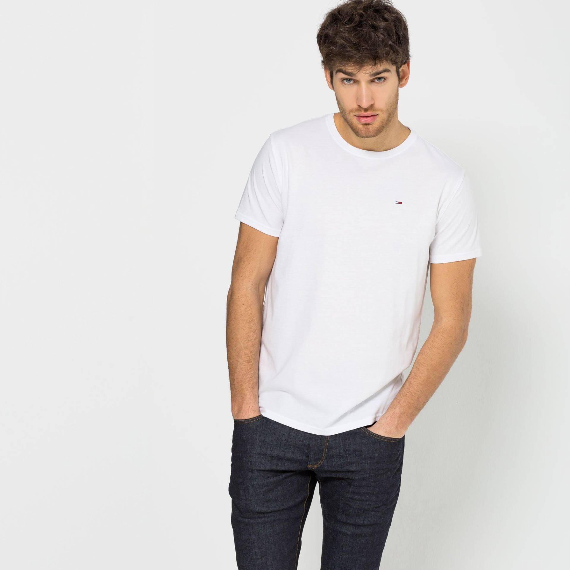 T-shirt, Modern Fit, Kurzarm Herren Weiss L von TOMMY JEANS