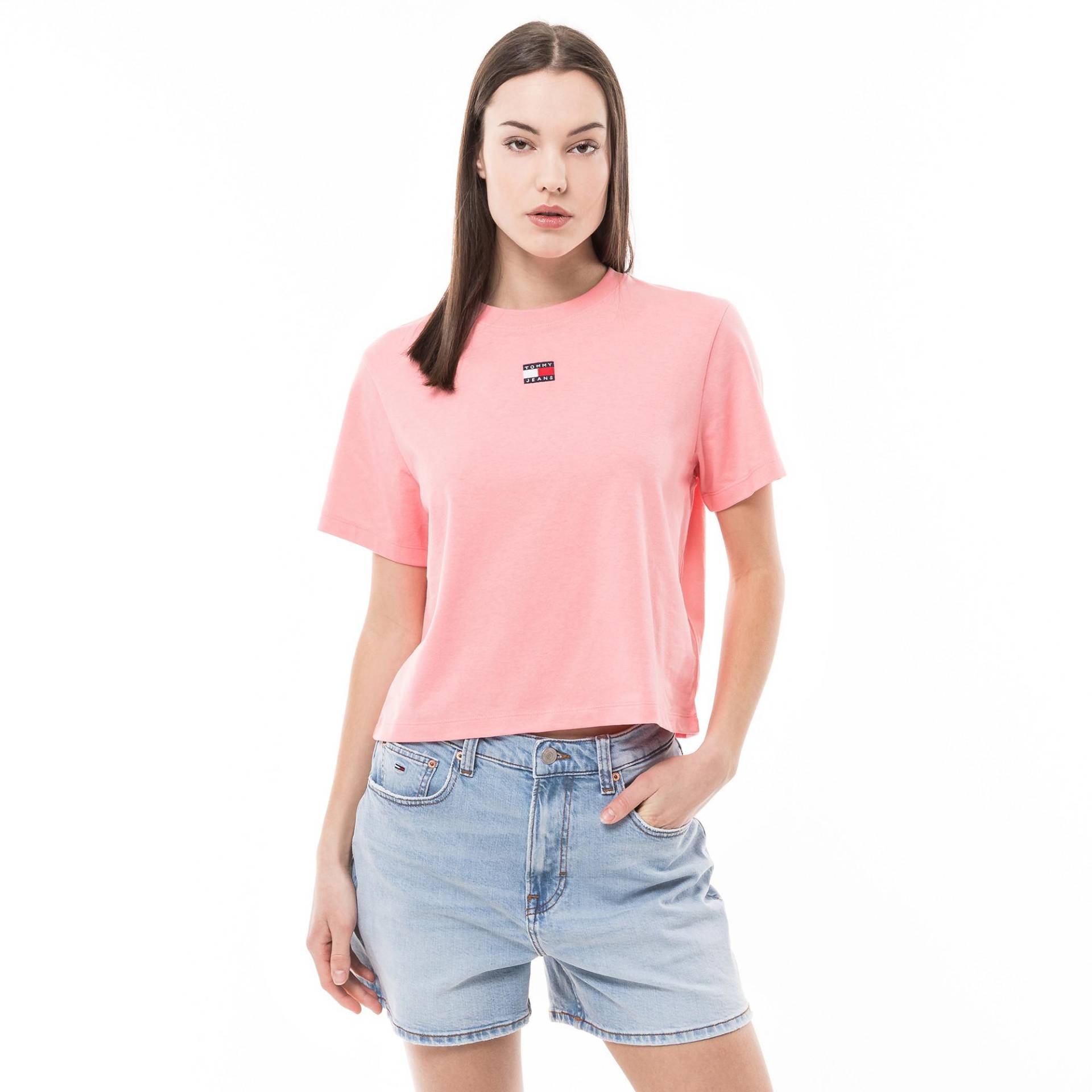 T-shirt Damen Rosa XS von TOMMY JEANS