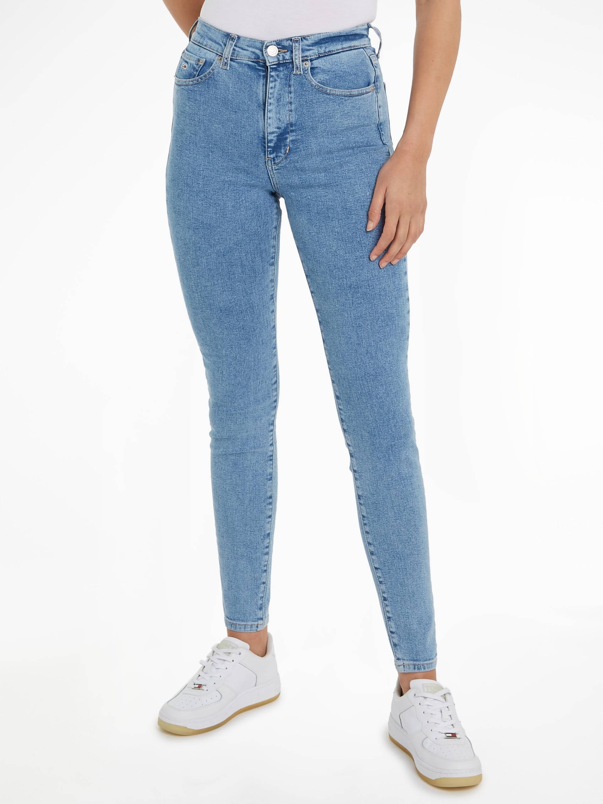 Tommy Jeans Bequeme Jeans »Sylvia Skinny Slim Jeans Hohe Leibhöhe«, mit Ledermarkenlabel Tommy Jeans Bequeme Jeans »Sylvia Skinny Slim Jeans Hohe Leibhöhe«, mit Ledermarkenlabel von TOMMY JEANS