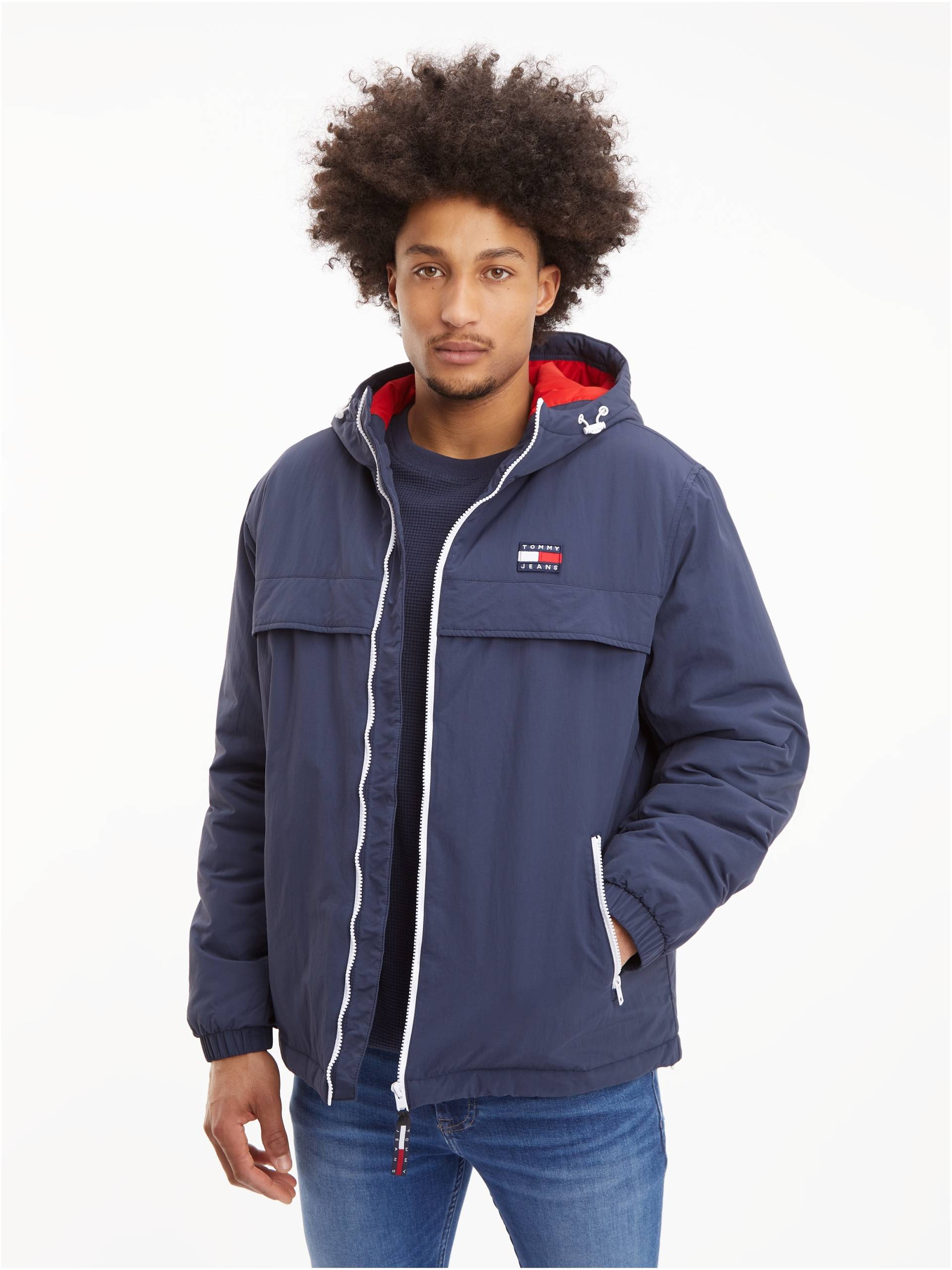 Tommy Jeans Blouson »TJM PADDED SOLID CHICAGO«, mit Kapuze von TOMMY JEANS